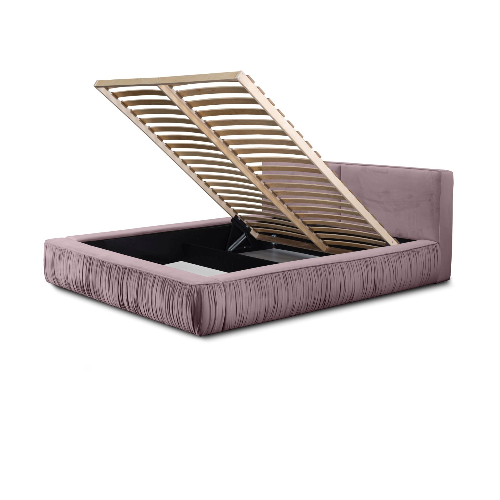 Polsterbett Beyond Samtstoff 140x200 mit Holzrahmen Riviera 62