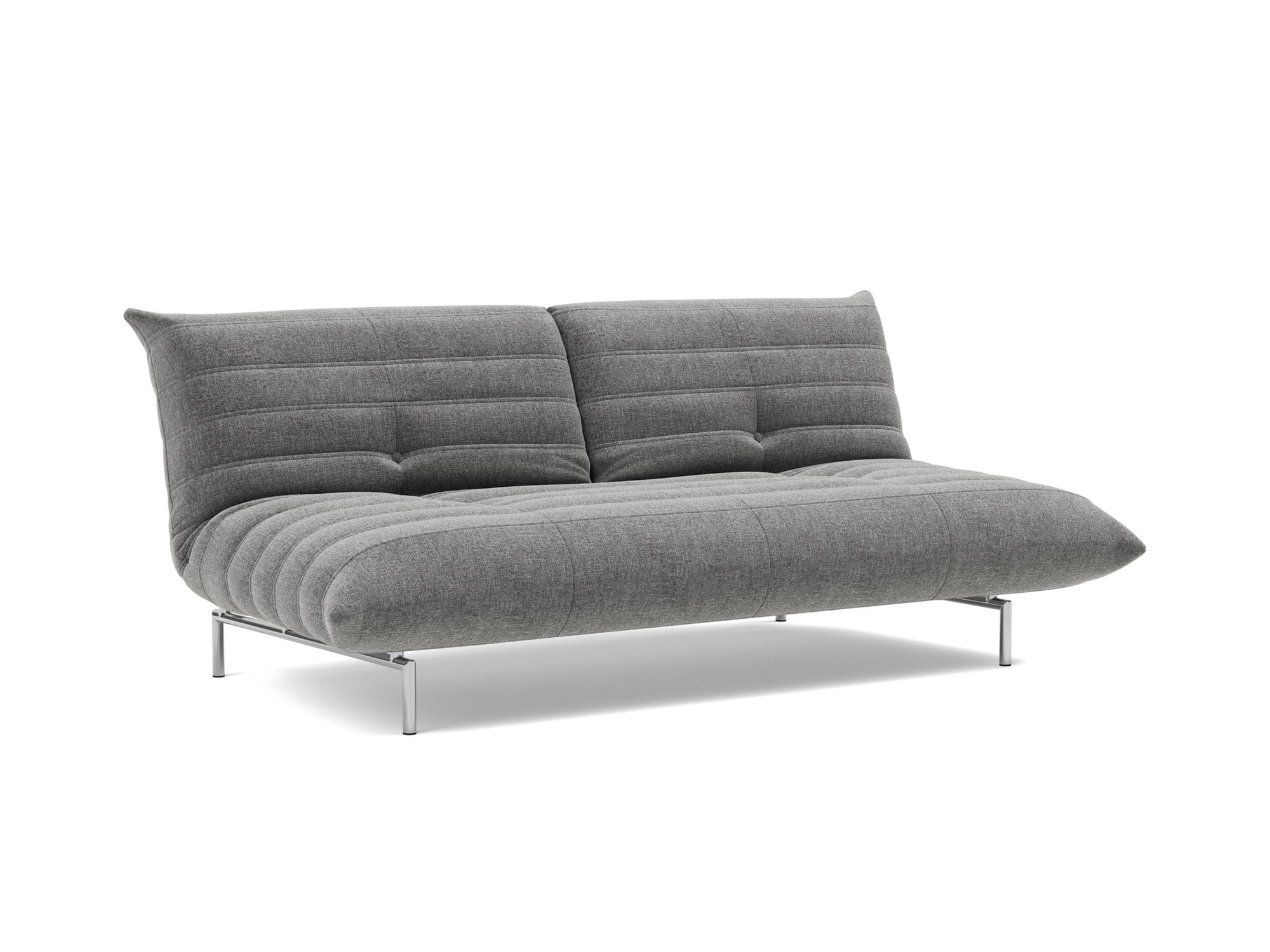 Schlafsofa Mikunjo Strukturierter Stoff Twist 563-Charcoal