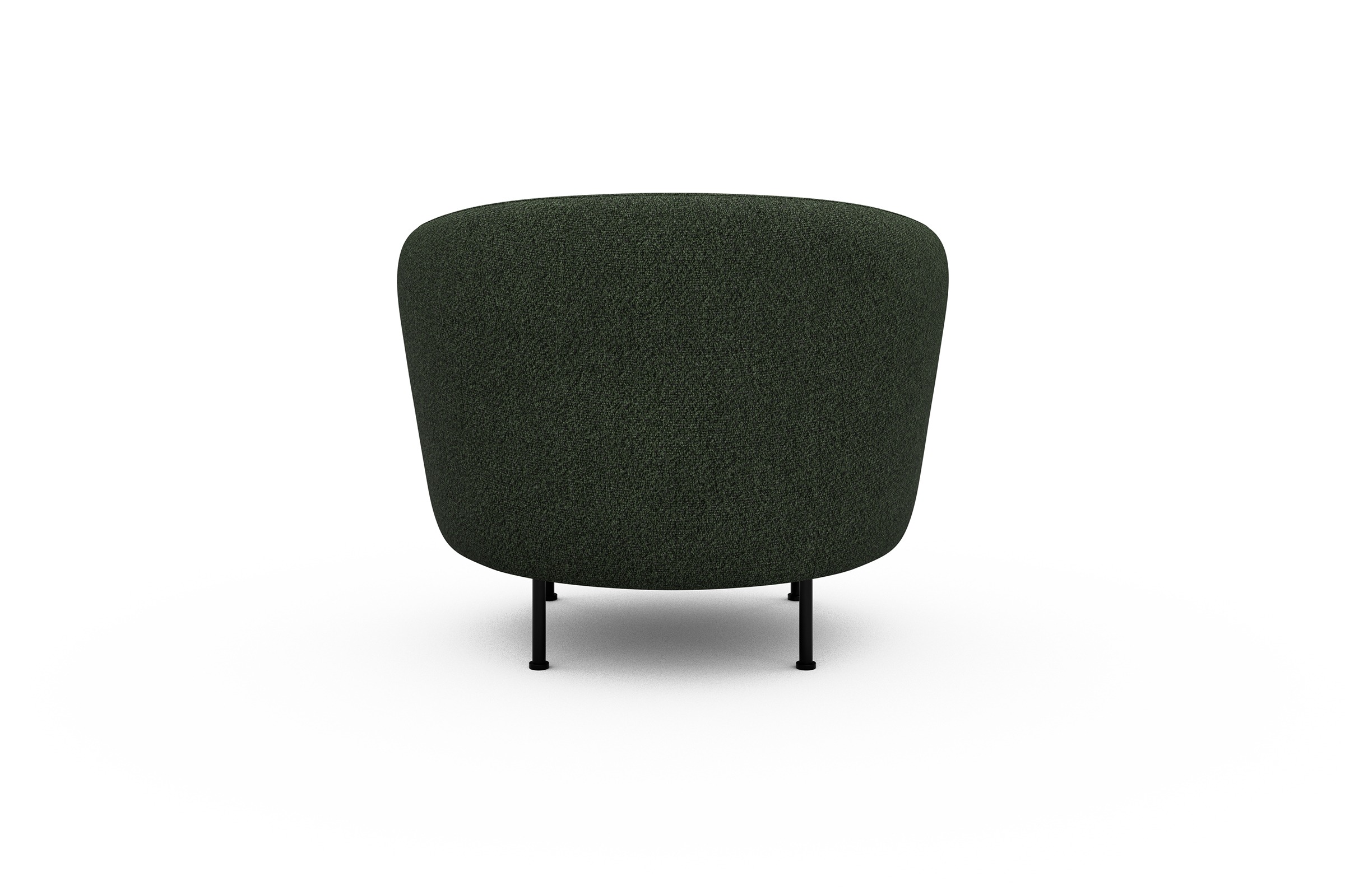 Sessel Ronda Metallbeine Schwarz Vanora-Deep-Green