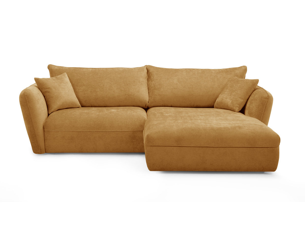 Bobochic Luigi Ecksofa Strukturstoff Gelb Ecke rechts