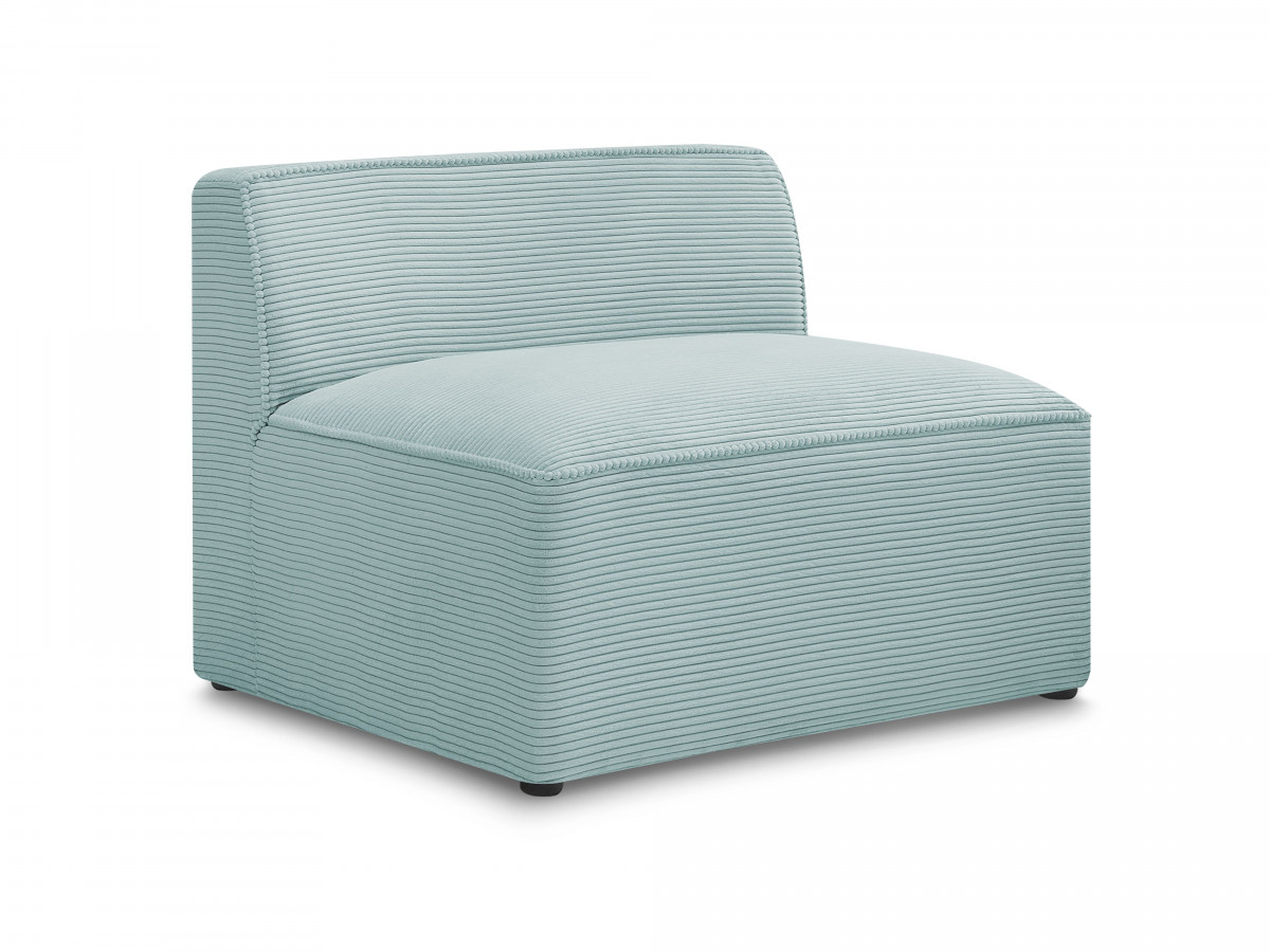 Bobochic Rousseau Sofamodul 1-Sitzer Cordsamt Hellblau