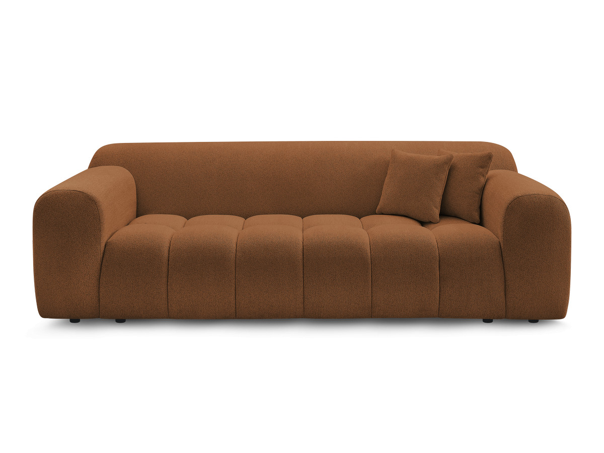 Bobochic Melisse Sofa 3-Sitzer Melange-Stoff Orange