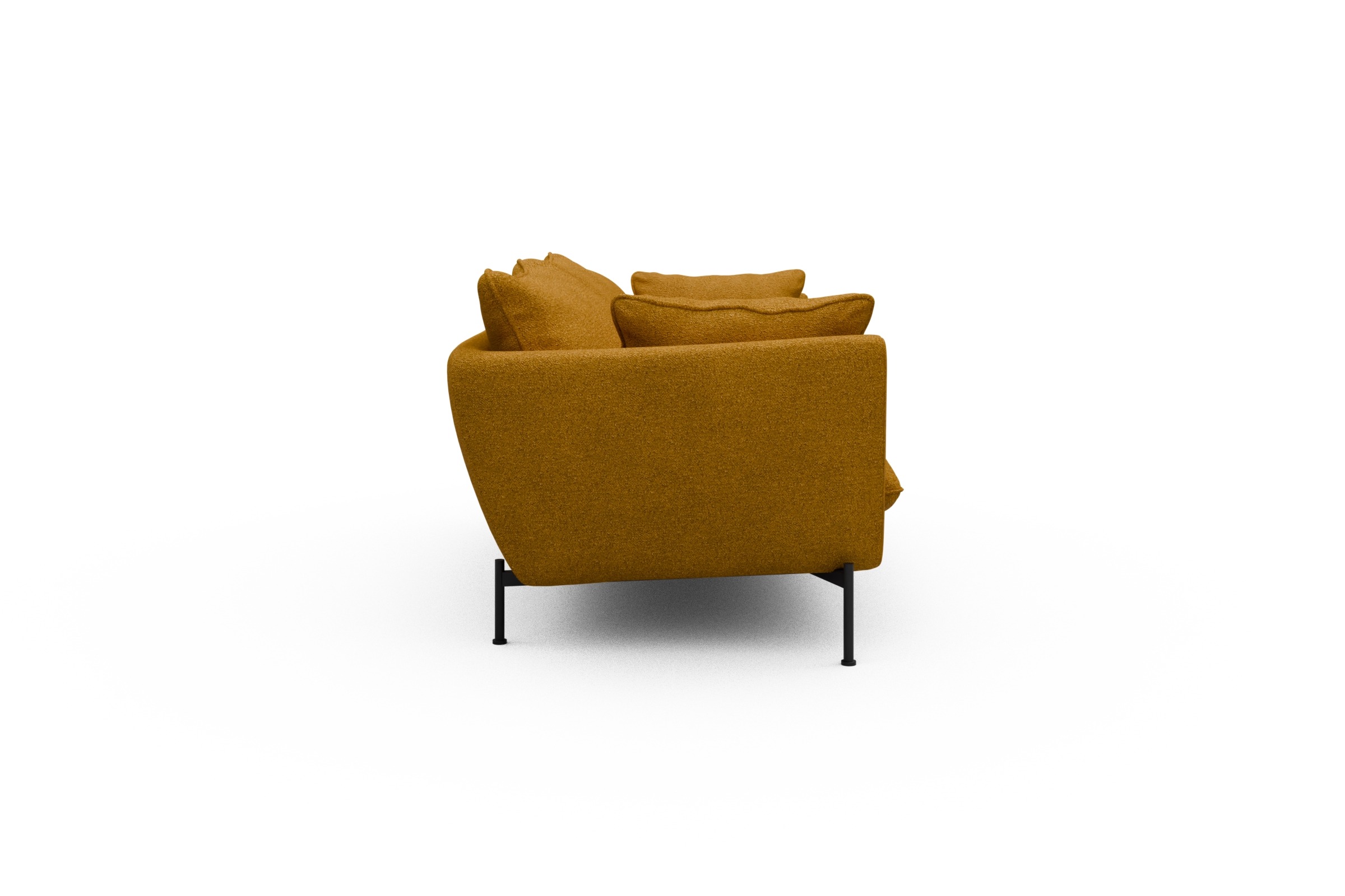Sofa Anton PREMIUM 2-Sitzer Boucle-Ochre