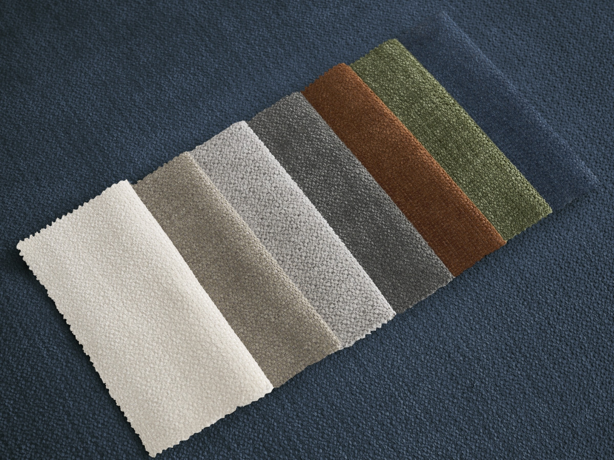 Bobochic Monica Schlafsofa 3-Sitzer mit Bettkasten Stoff Dunkelblau