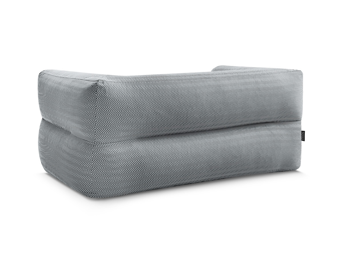 Bobochic Nour Gartensofa 2-Sitzer Stoff Schwarz