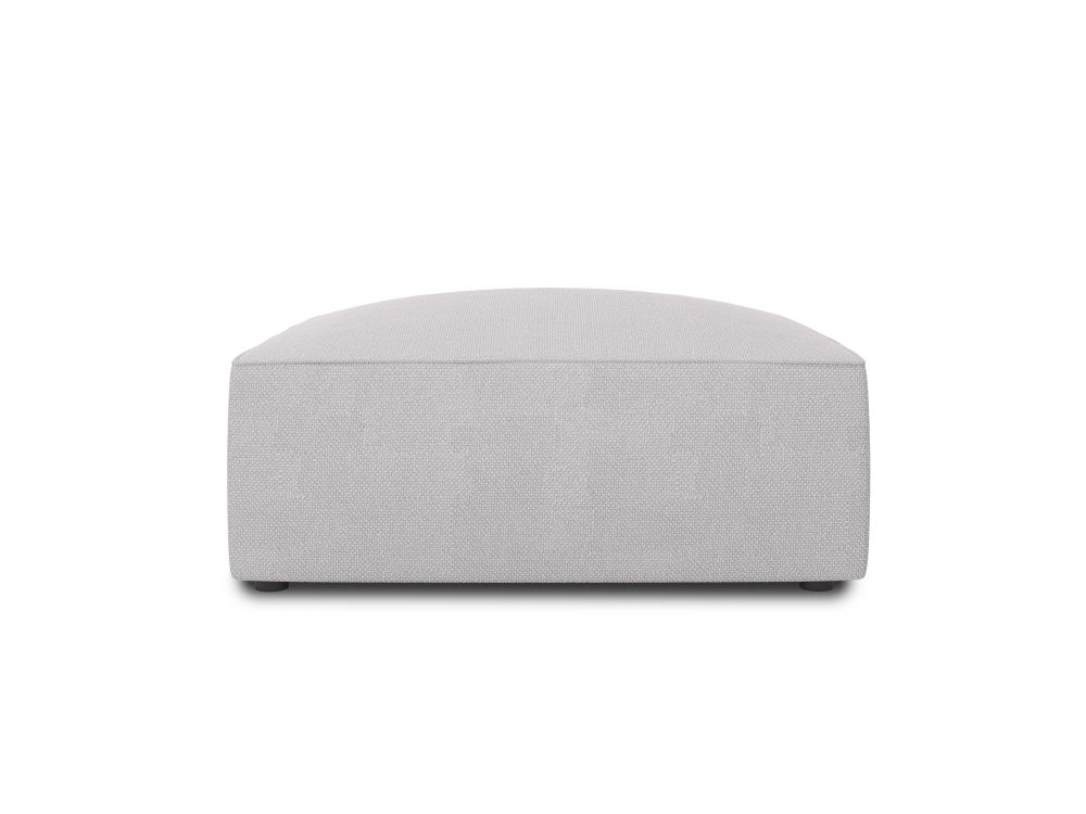 Cosmopolitan Design Pouf Siena Strukturierter Stoff Ottawa Hellgrau