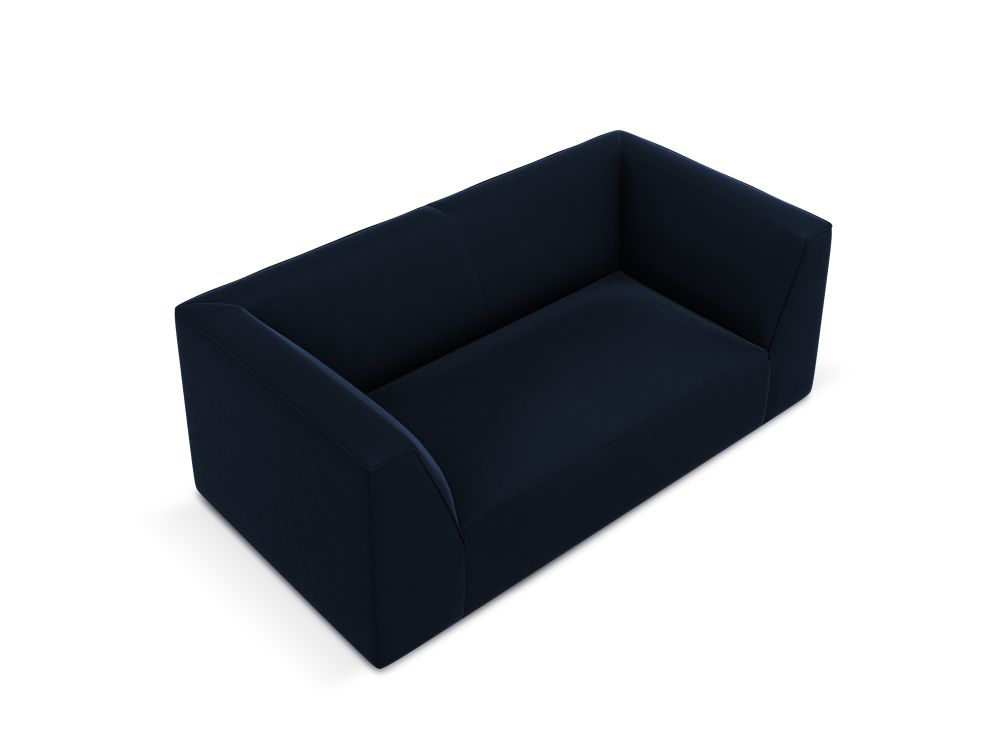 Cosmopolitan Design Sofa Siena 2-Sitzer Samt Salvador Königsblau