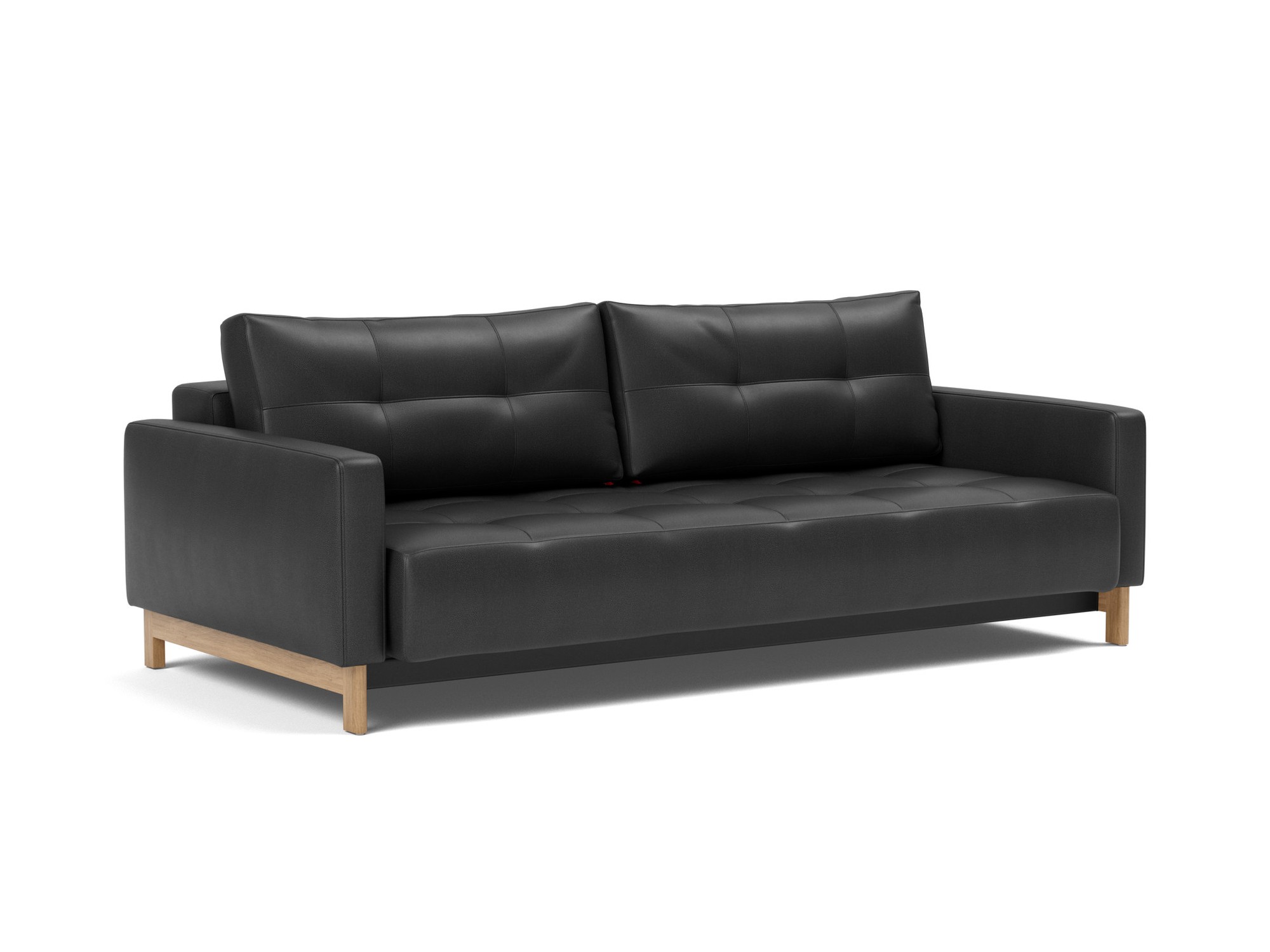 Schlafsofa Pyxis D.E.L. Lederoptik Faunal 550-Black