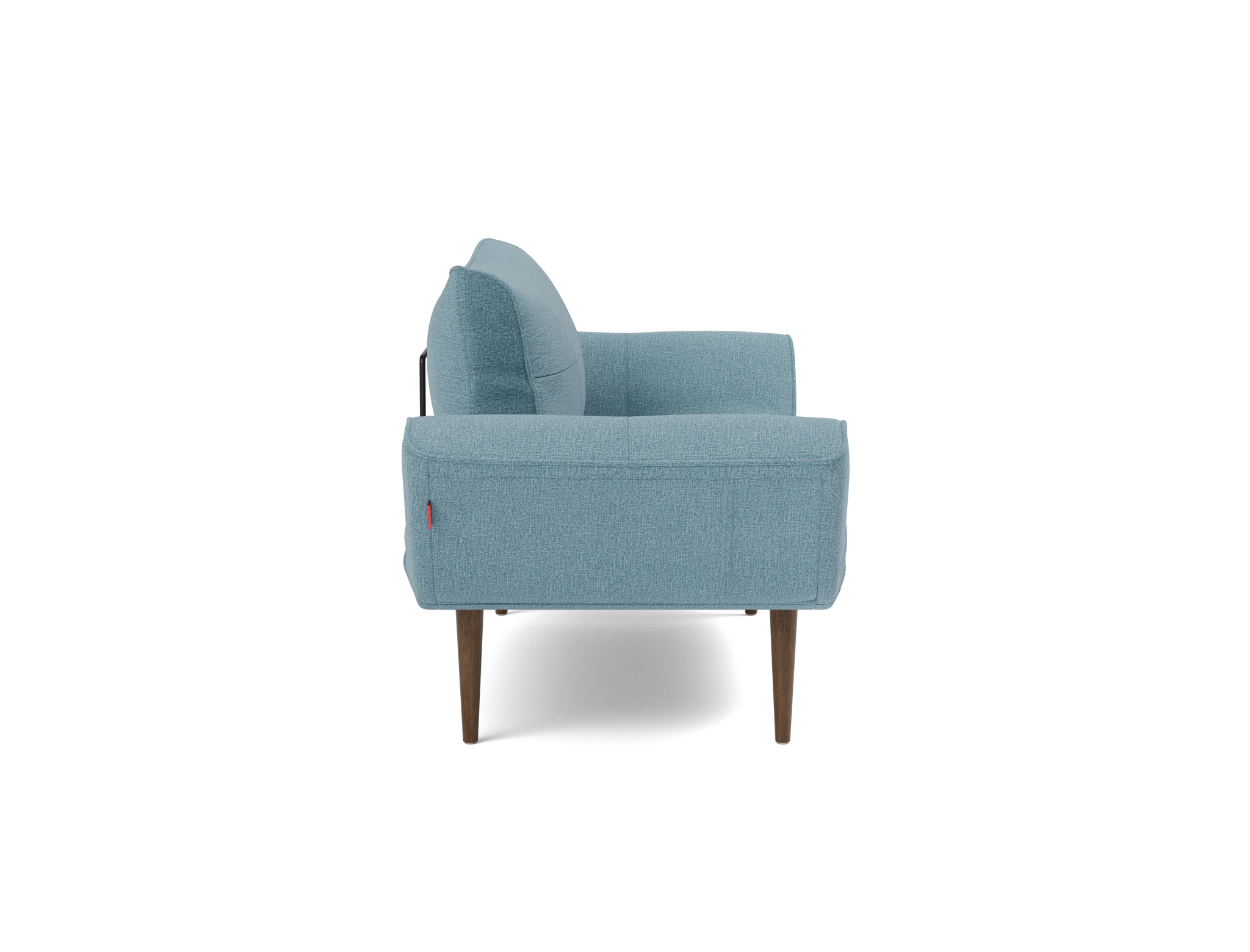 Tagesbett Zeal Flachgewebe Mixed Dance 525-Light-Blue Beine Styletto Eiche dunkel