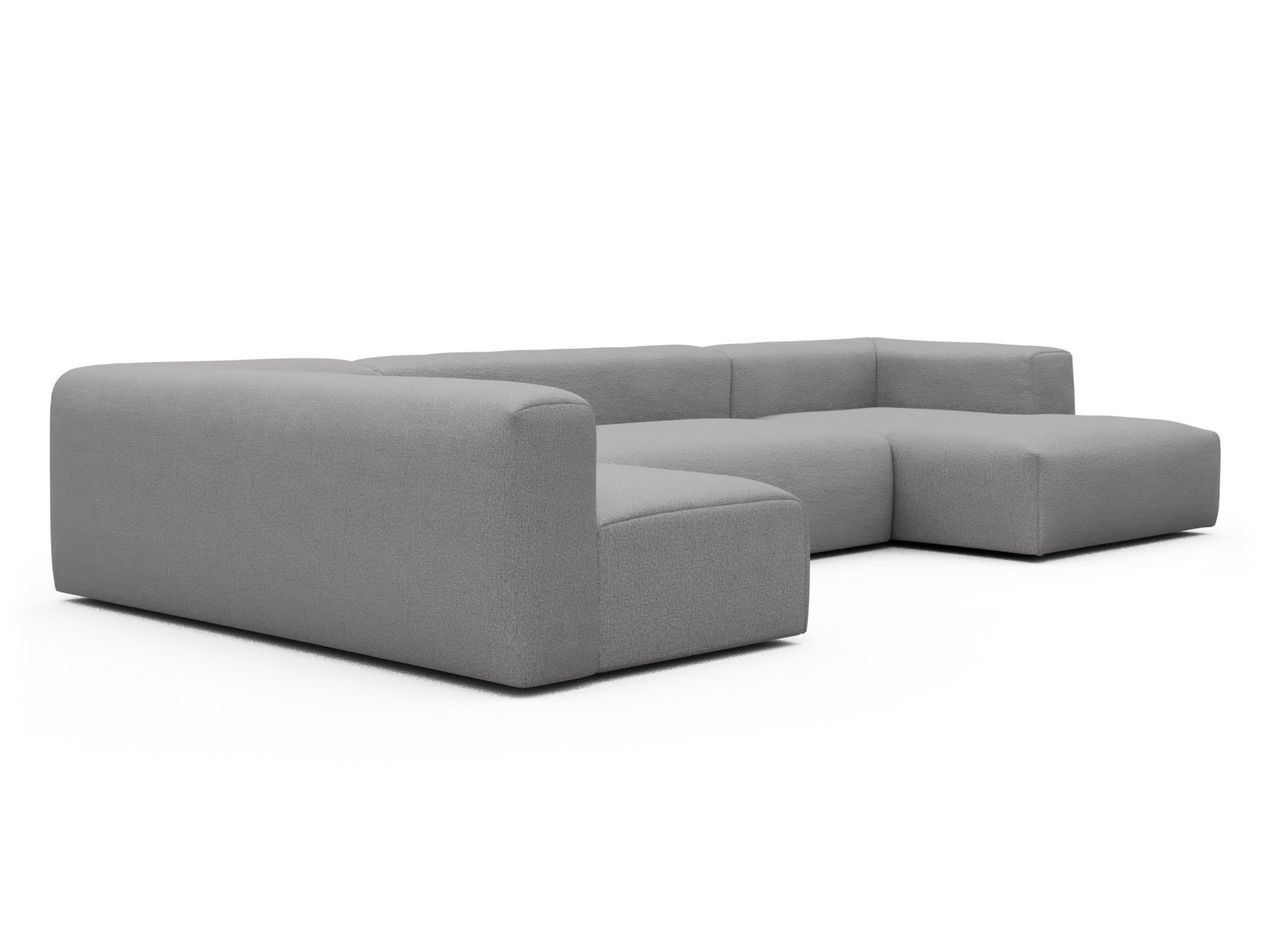 Skandi Home Wohnlandschaft Fred Chaiselongue rechts mit 2-Sitzer und lange Armlehne links Sama-Grey moebelfaktor