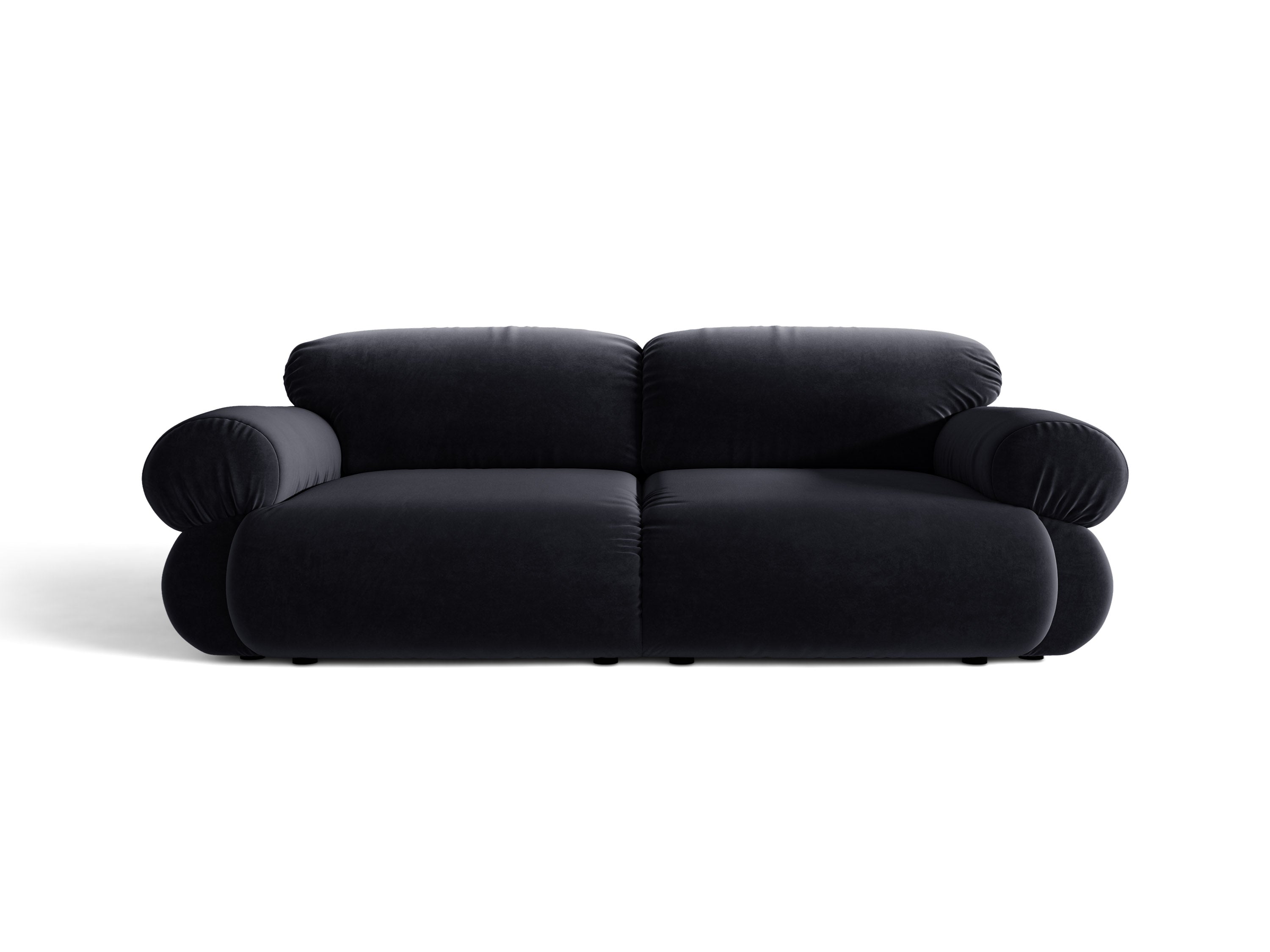 Micadoni Ophelia Sofa 3-Sitzer Samt Salvador Königsblau