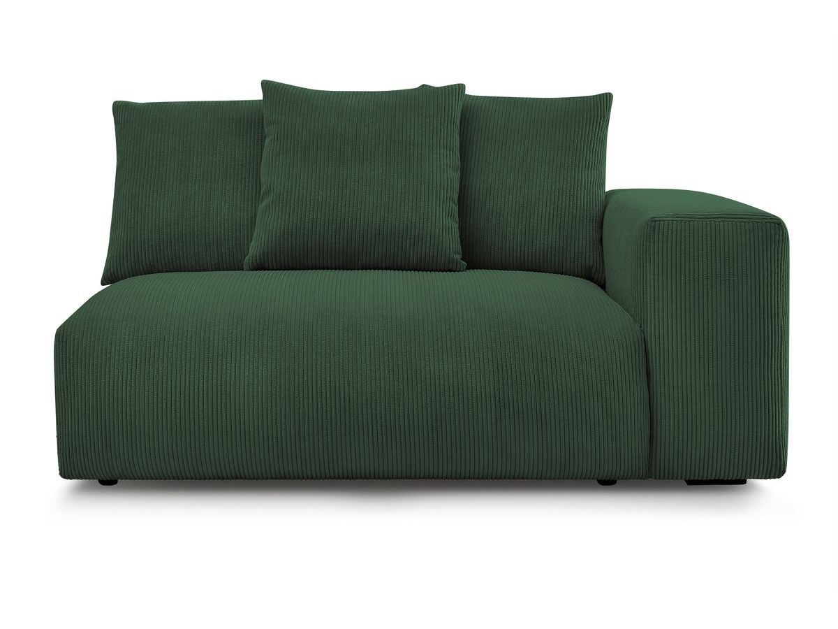 Bobochic Voltaire Sofamodul 2-Sitzer 178 × 100 cm Cordsamt Grün Ecke rechts
