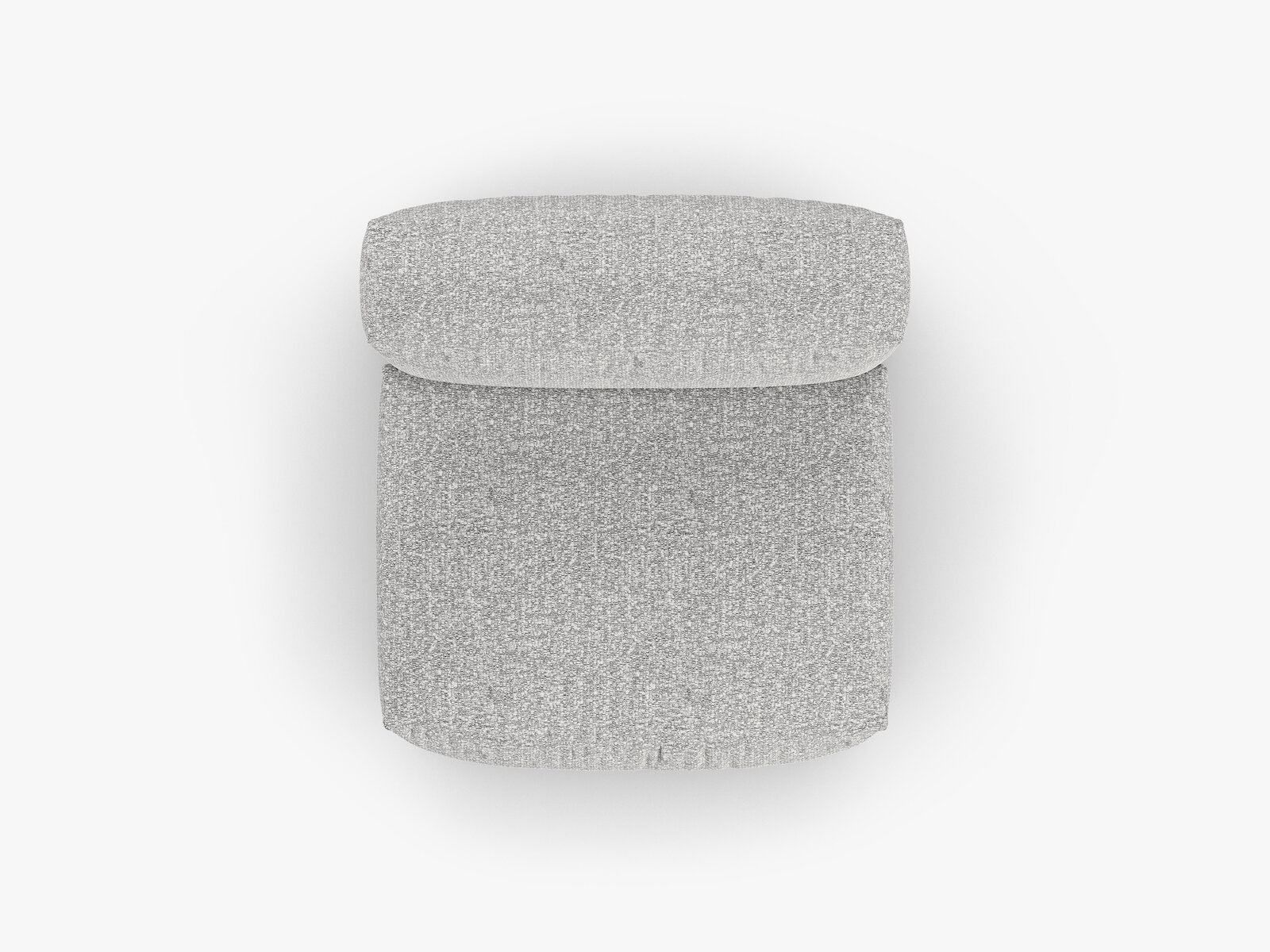 Micadoni Mittelmodul Martina 1-Sitzer 90cm Sitztiefe Boucle Monet Silber