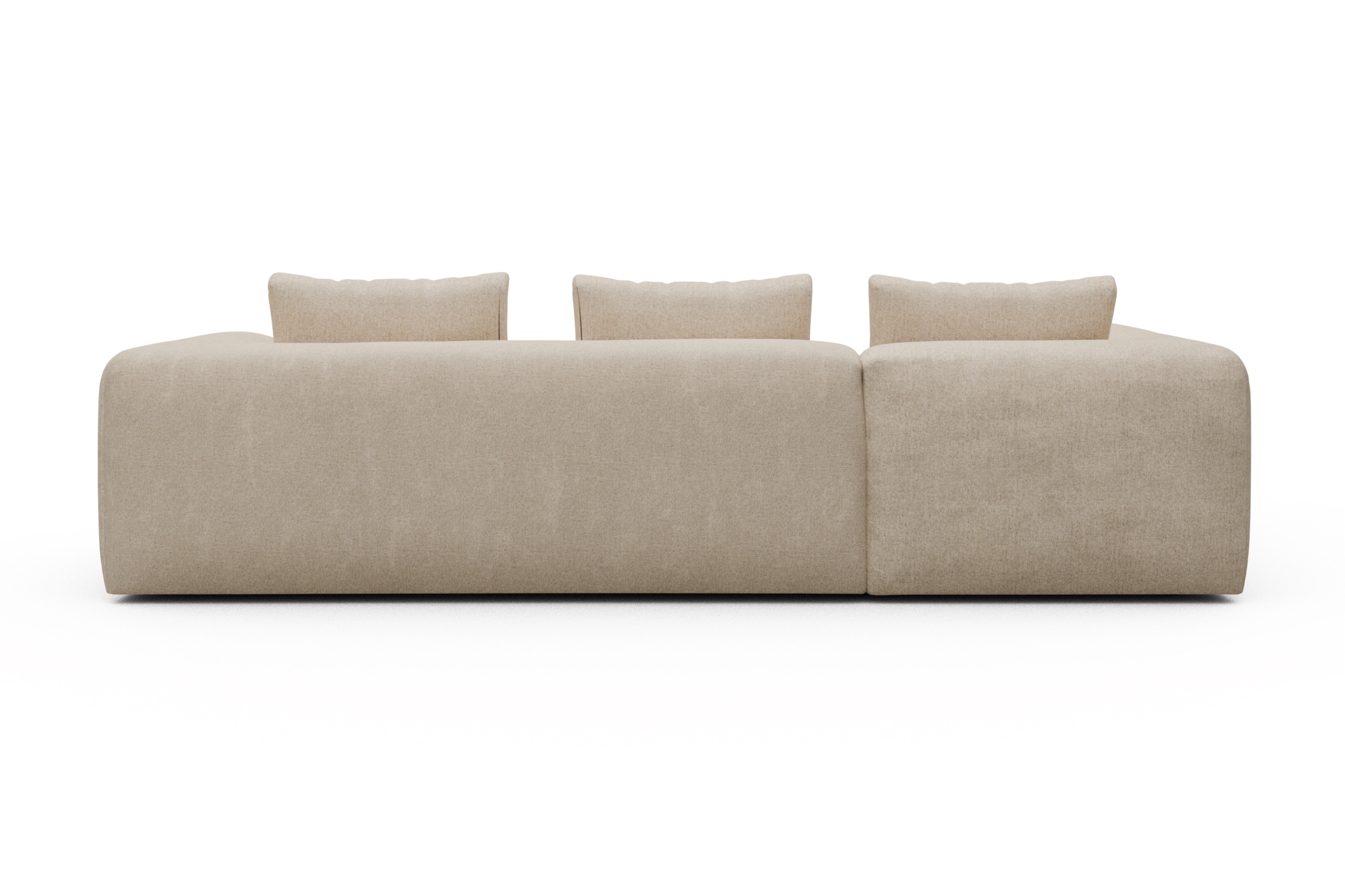 Ecksofa Fred 2x 2,5-Sitzer links offen Casone-Natural-Beige