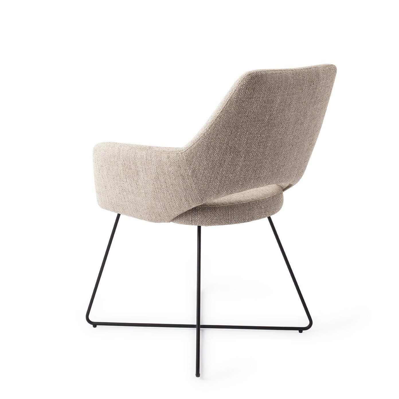 Jesper Home Esszimmerstuhl Yanai Biscuit-Beach Cross Schwarz
