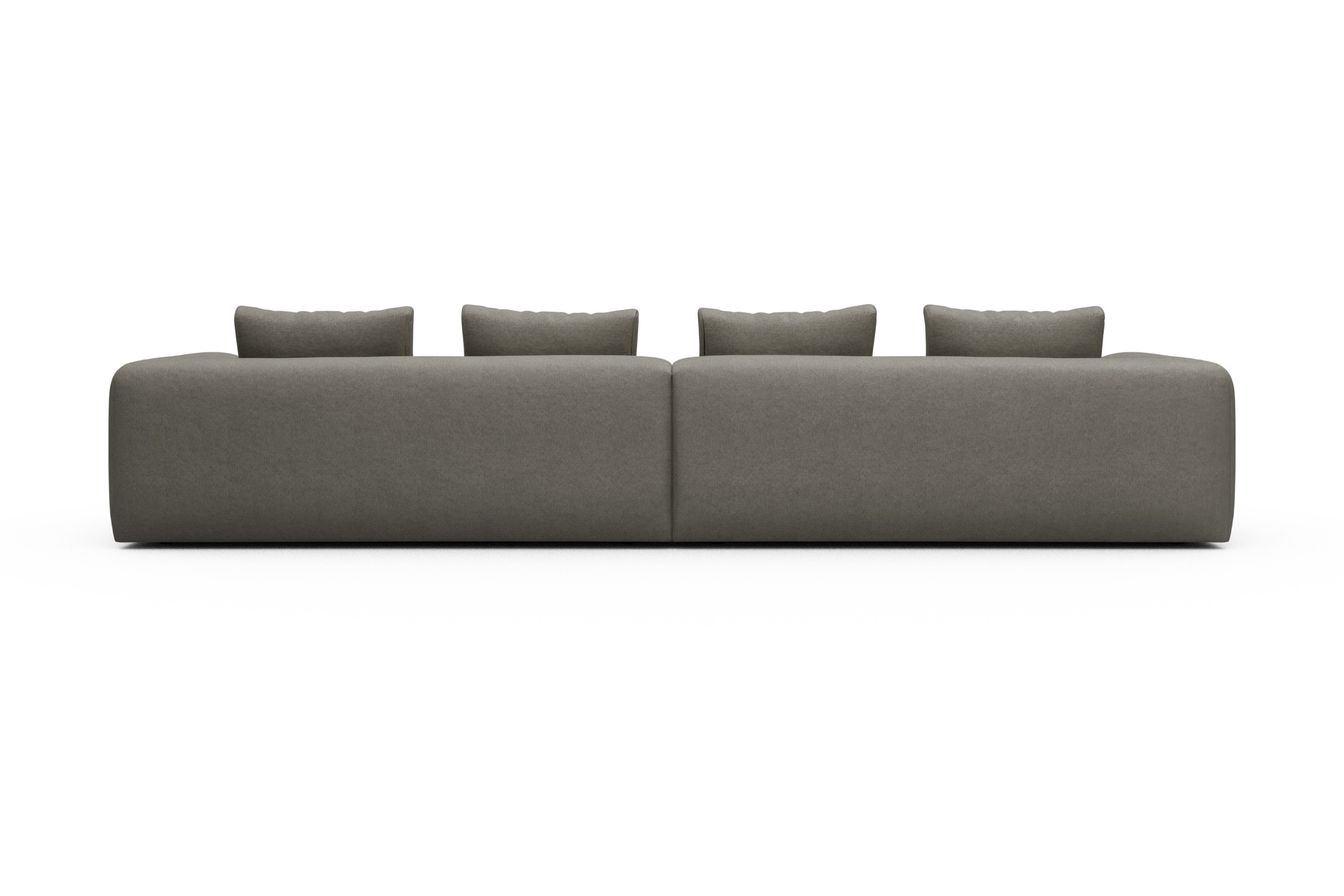 Sofa Modulares XXL Sofa Fred 5-Sitzer Denari-Warm-Grey