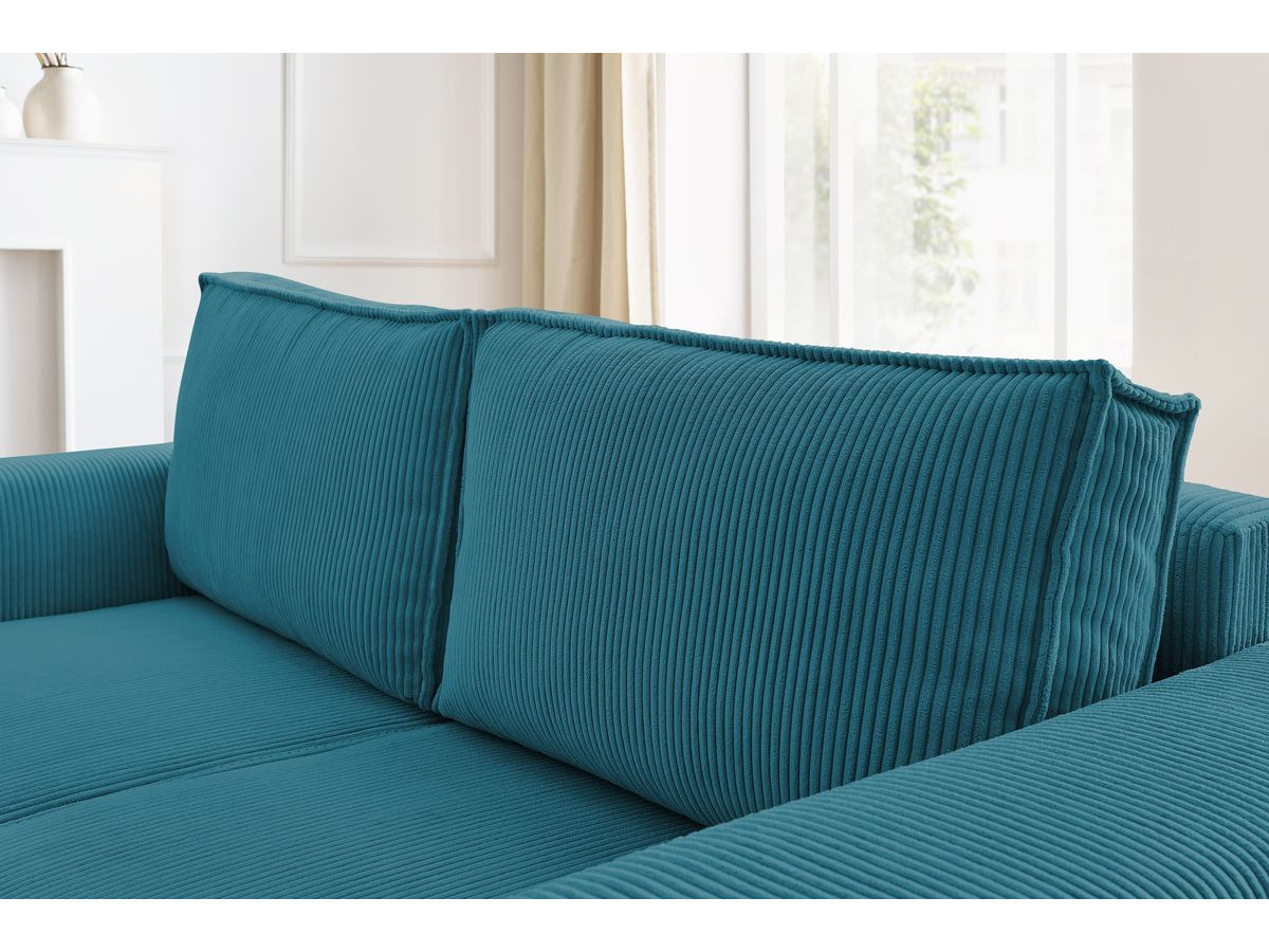 Bobochic Nihad Sofa 2-Sitzer Cordsamt Dunkelblau