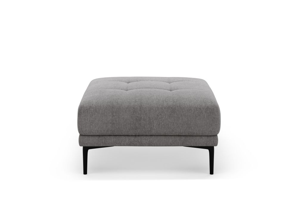 Cosmopolitan Design Pouf Lazio Strukturierter Stoff Sorella Grau