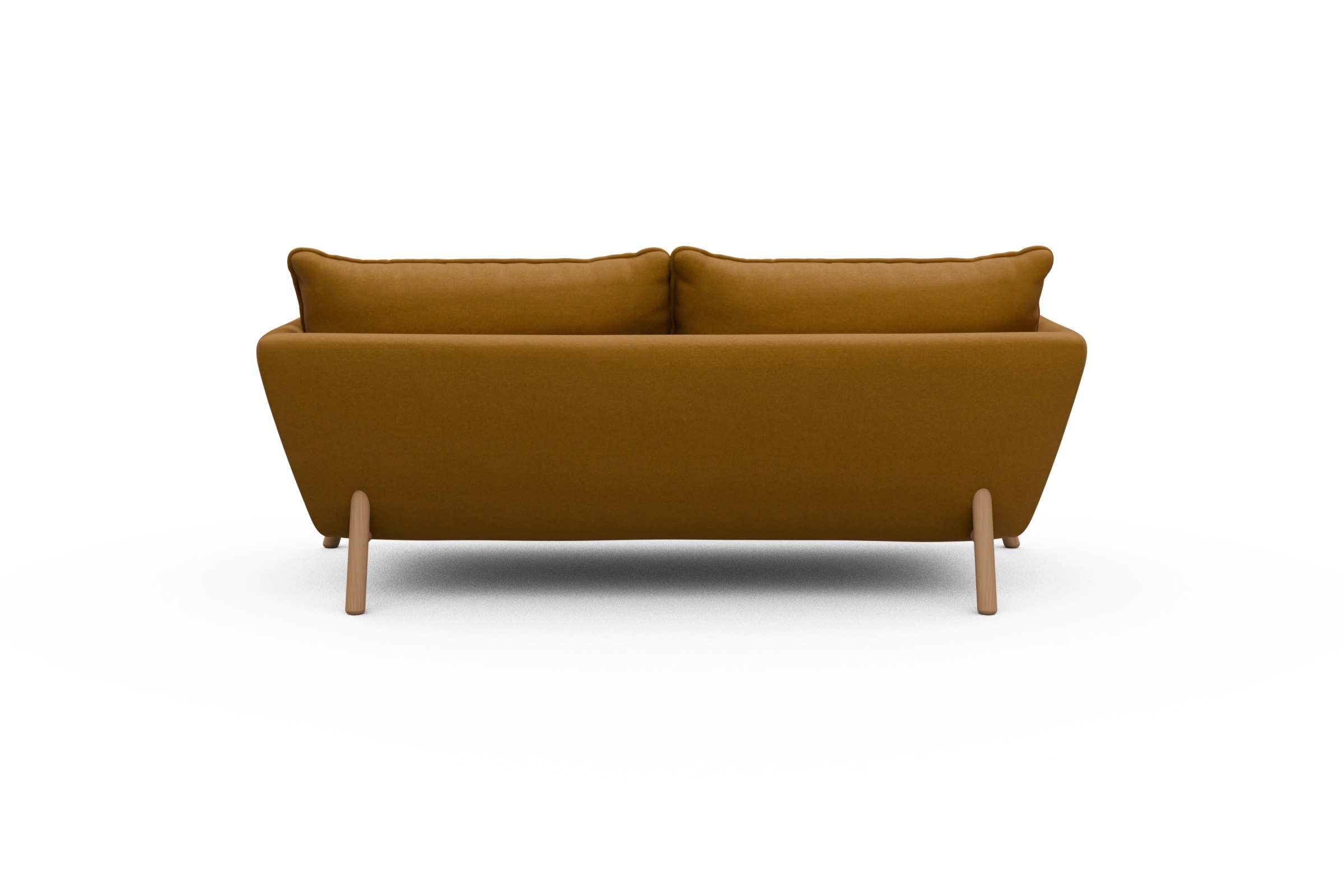 Sofa Emil PREMIUM 2-Sitzer Beinfarbe Eiche Natur Satya-Ocre