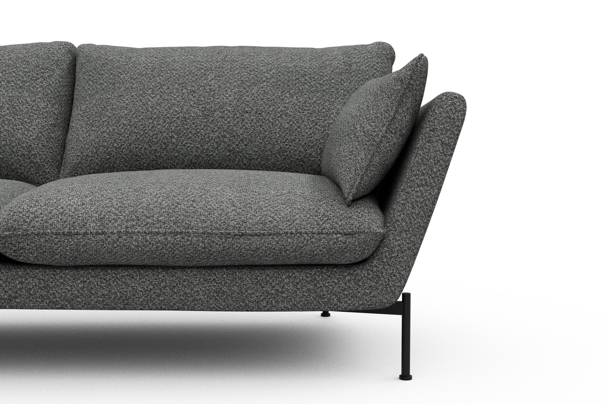 Sofa Anton 3-Sitzer Vanora-Warm-Grey