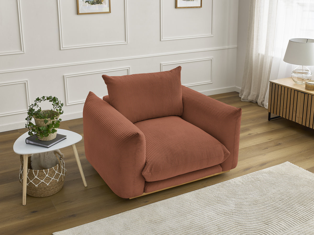 Bobochic Ernest Sessel Cordsamt Orange