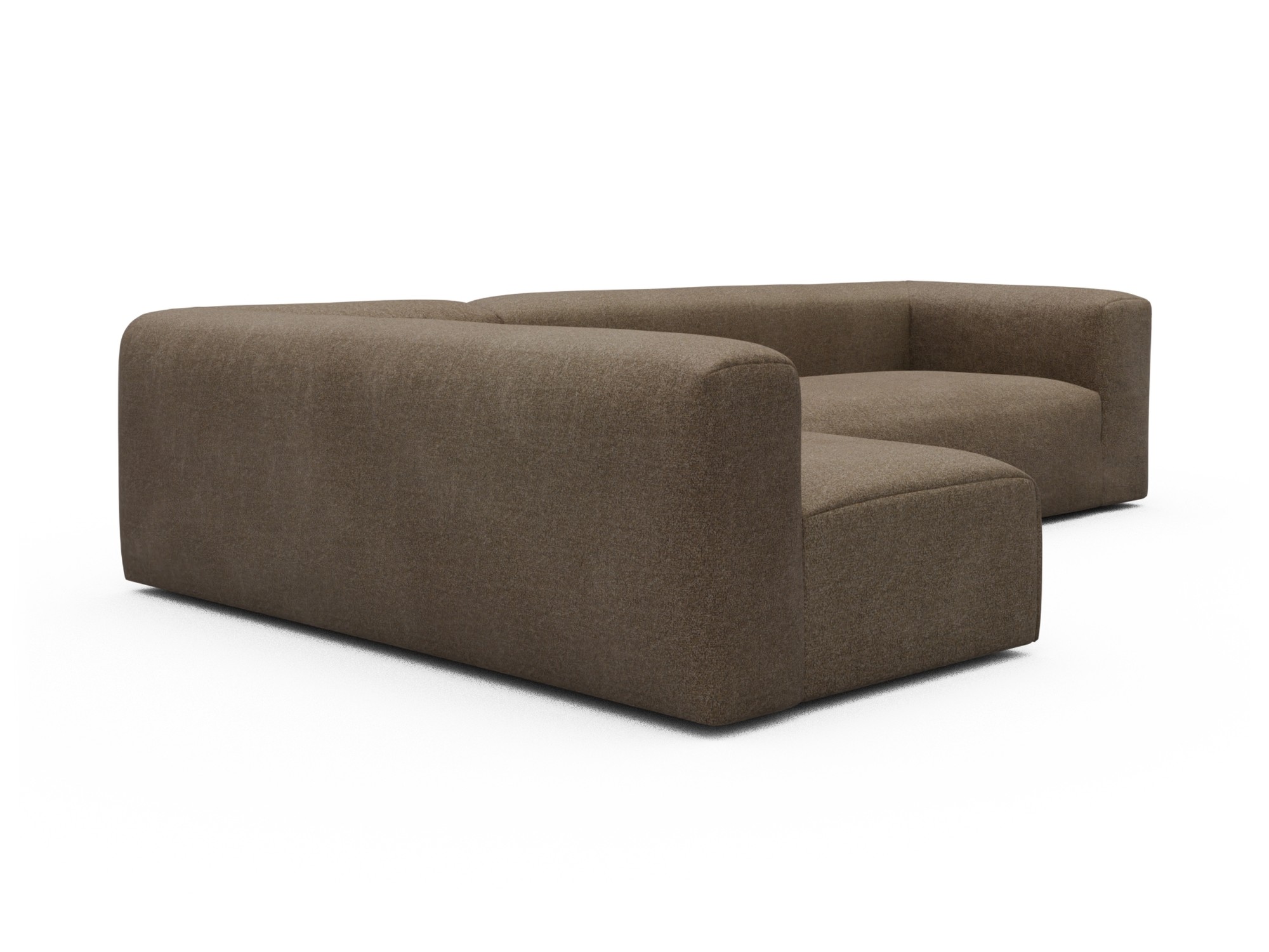 Skandi Home Ecksofa Fred 2x 2,5-Sitzer links offen Aivi-Khaki-Brown moebelfaktor