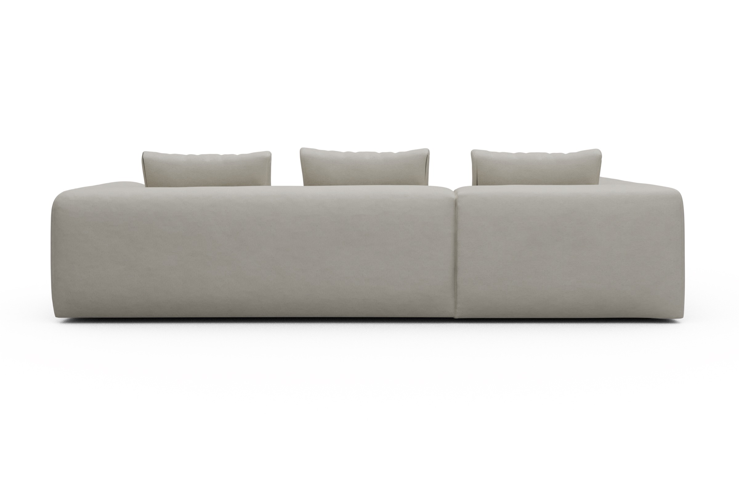 Ecksofa Fred Relax-Ecke links mit 2,5-Sitzer Denari-Clean-Beige