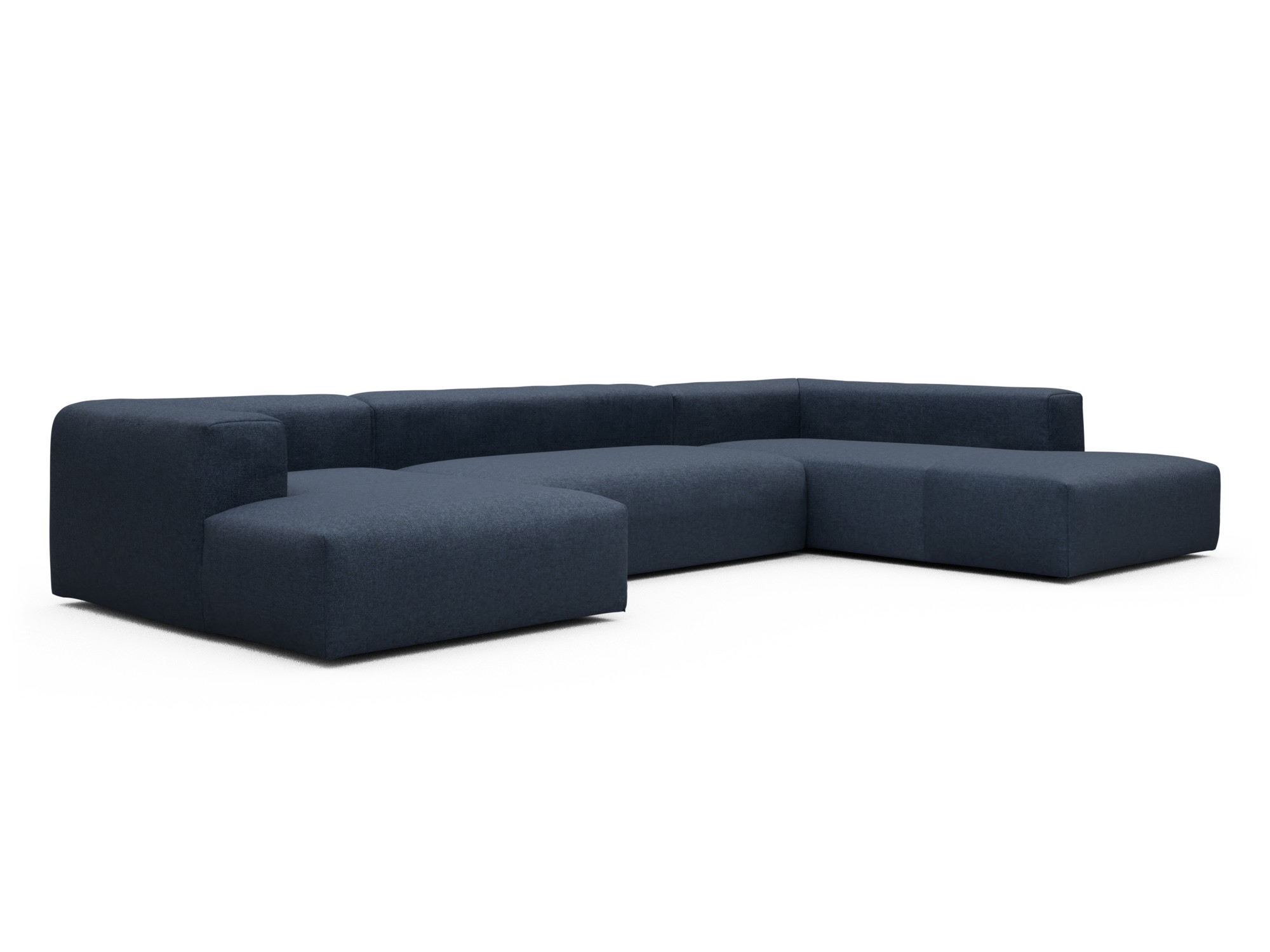 Skandi Home Wohnlandschaft Fred Relax-Ecke rechts mit 2-Sitzer und Chaiselongue links Sama-Deep-Blue moebelfaktor