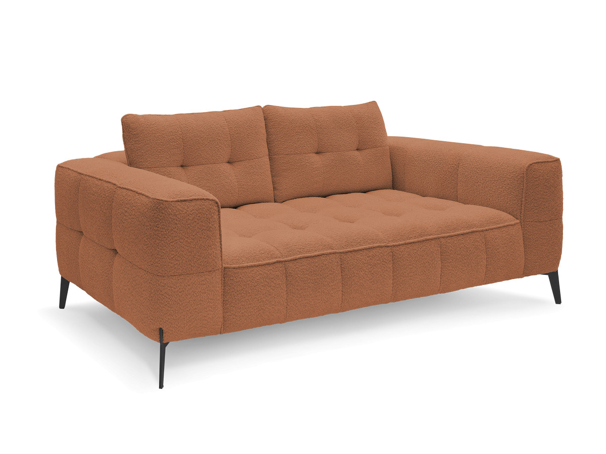 Bobochic Anis Sofa 2-Sitzer Bouclé-Stoff Orange