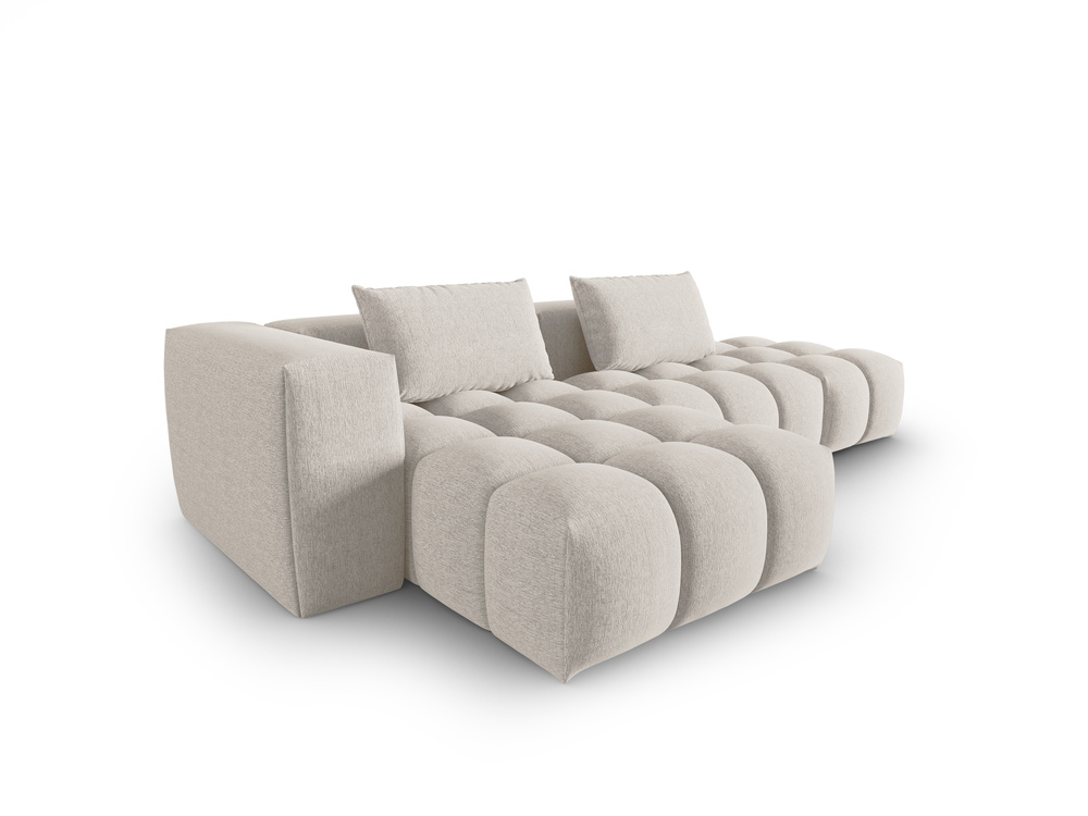 Cosmopolitan Design Ecksofa Verona 4-Sitzer offen Strukturierter Stoff Sorella Beige Links