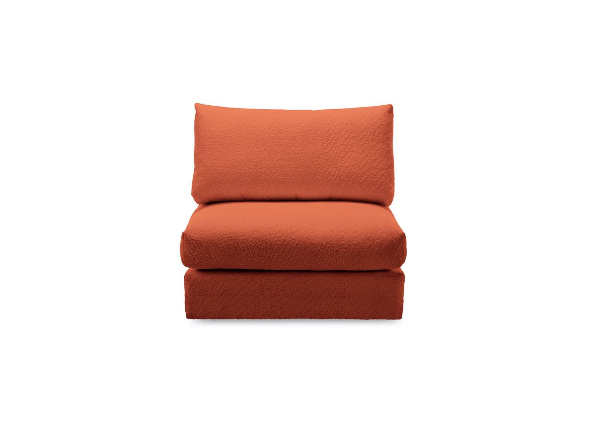 Bobochic Paris Sofamodul 1-Sitzer Bouclé-Stoff Orange