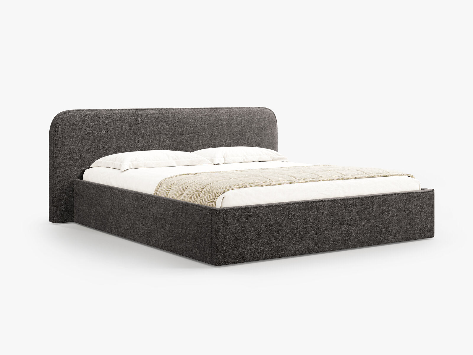 Micadoni Bett Elizabeth Boucle Anthrazit 140x200