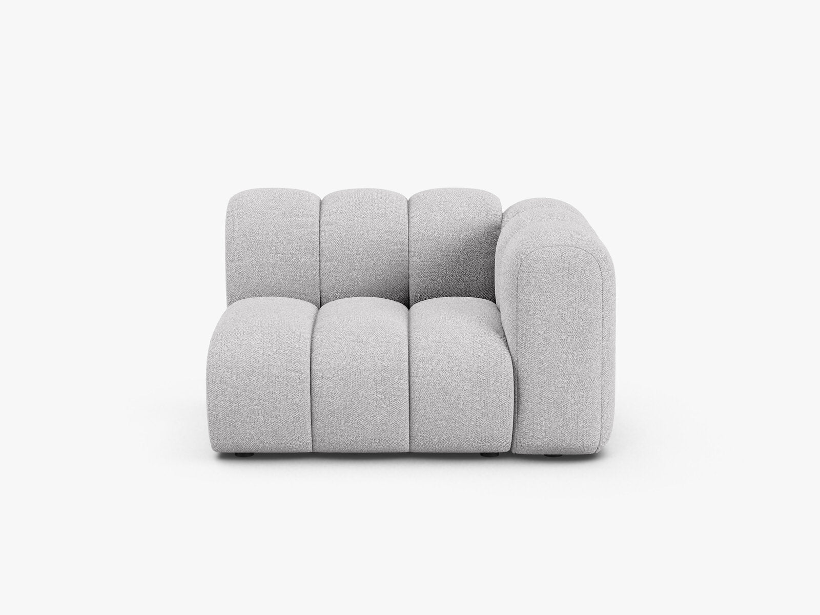 Micadoni Modul Lupine 1-Sitzer Rechts Boucle Baloo Hellgrau