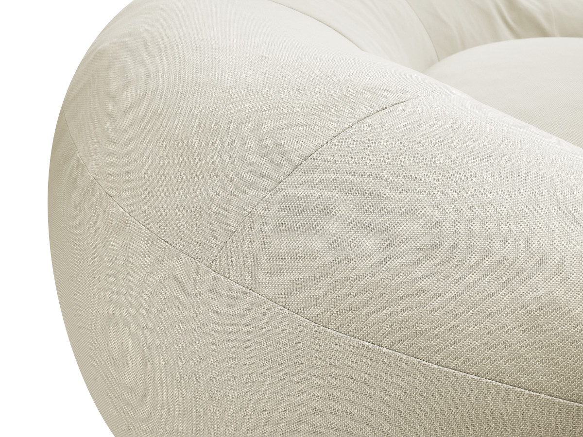 Bobochic Eloane Pouf Stoff Beige, 100 cm