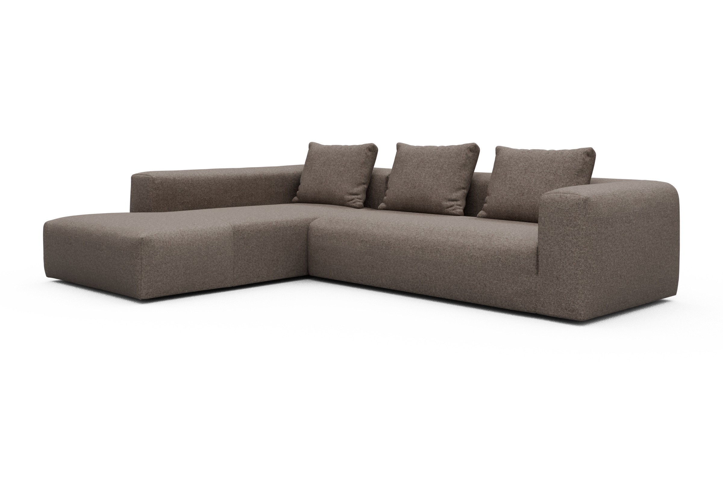 Ecksofa Fred Relax-Ecke links mit 2,5-Sitzer Sama-Stone