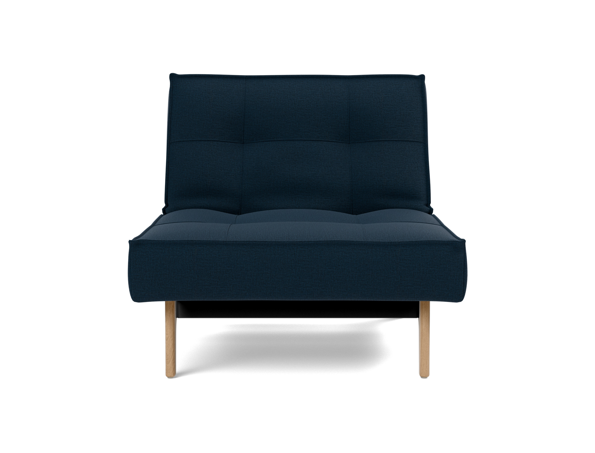 Sessel Splitback Flachgewebe Mixed Dance 528-Blue Beine Eiche