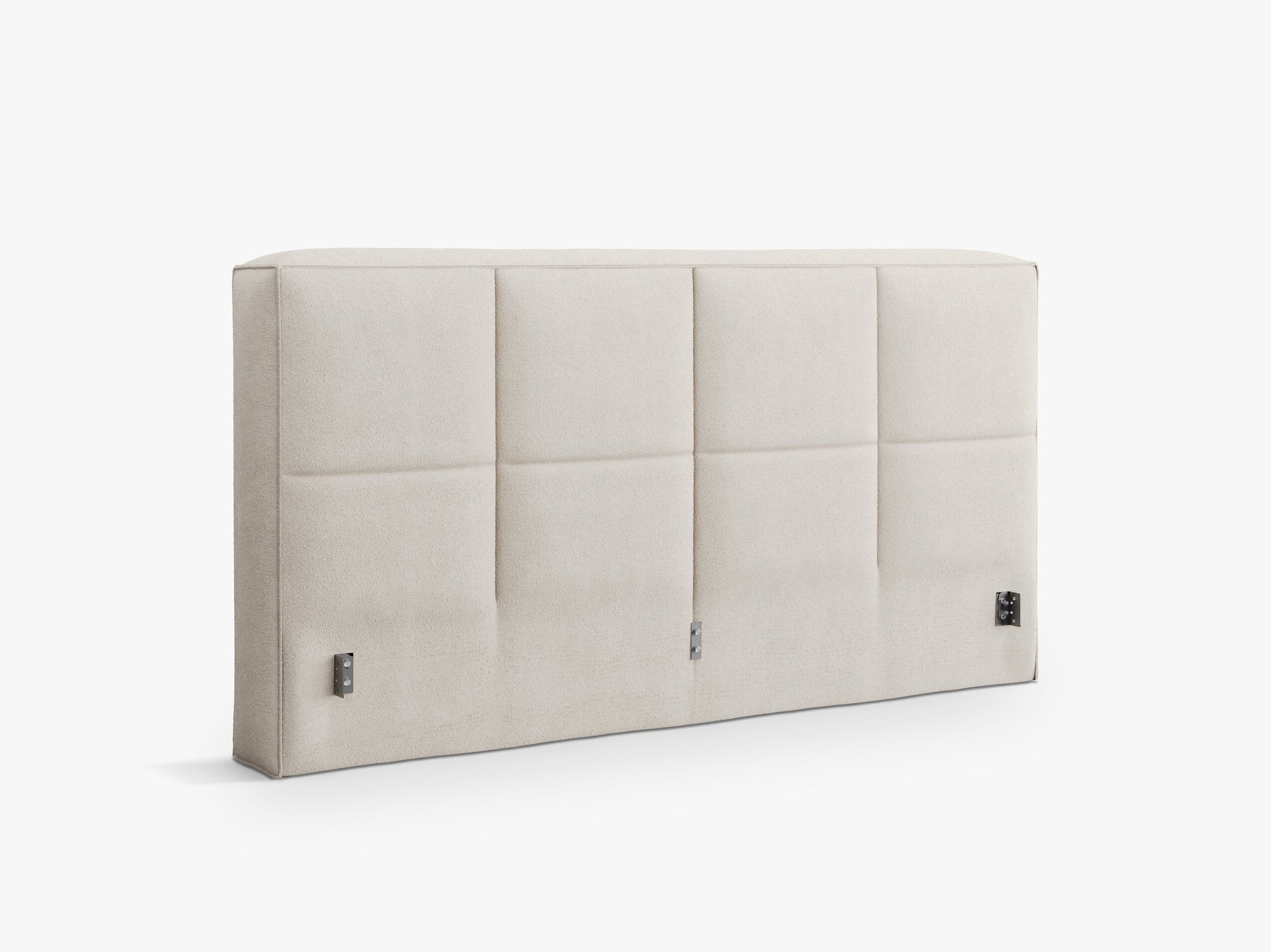 Micadoni Darren Samtiger Kopfteil Boucle LEGEND Helles Beige 209x100