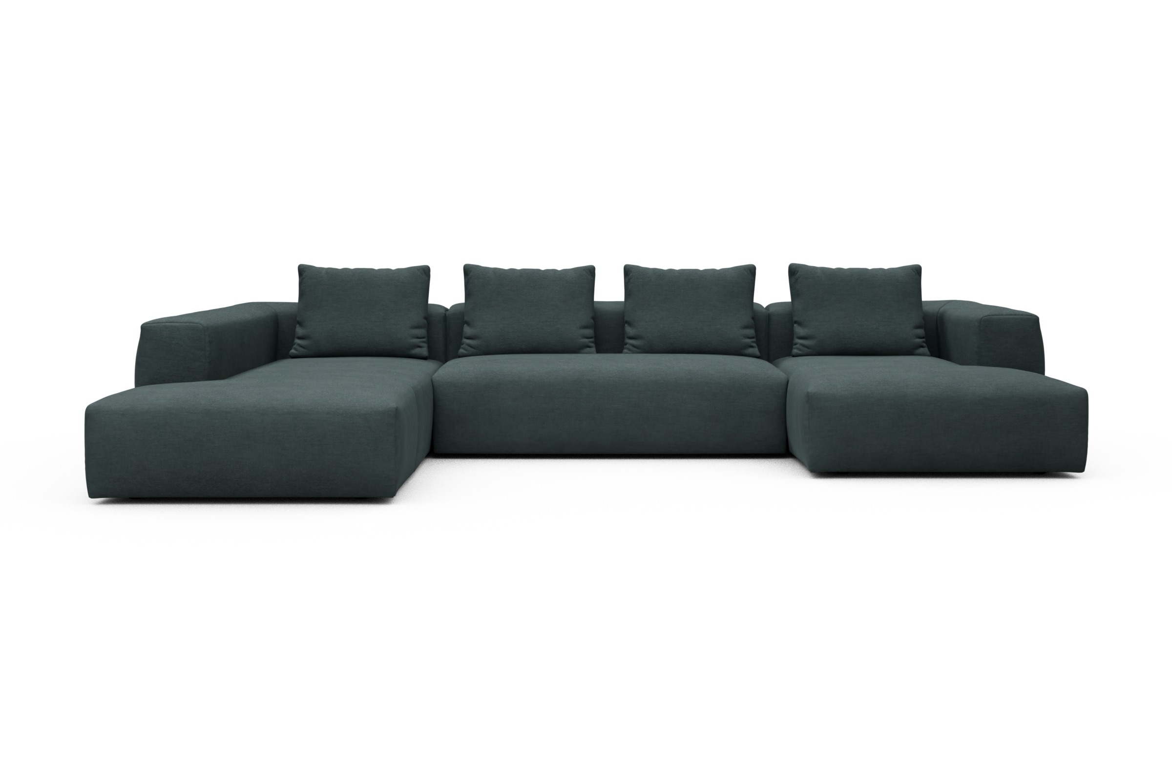 Skandi Home Wohnlandschaft Fred Relax-Ecke links mit 2-Sitzer und Chaiselongue rechts Vivus-Blue moebelfaktor
