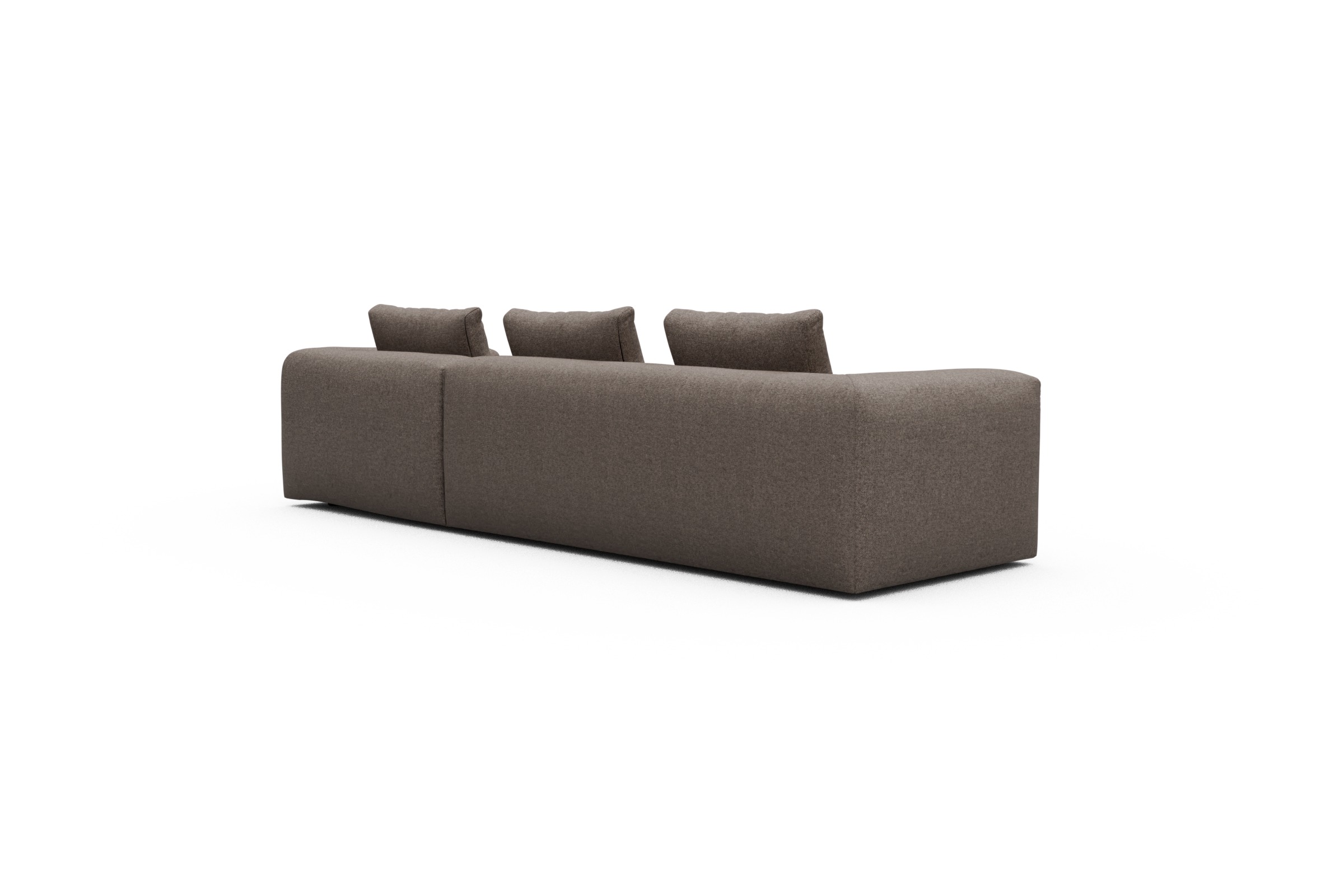 Ecksofa Fred Chaiselongue rechts mit 2,5-Sitzer Sama-Stone