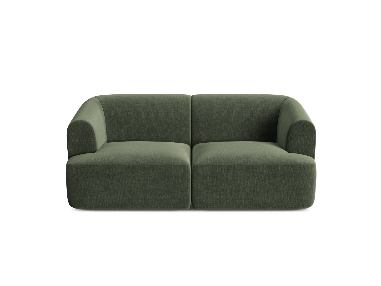 Cosmopolitan Design Sofa Campi 2-Sitzer Samt Vogue Grün