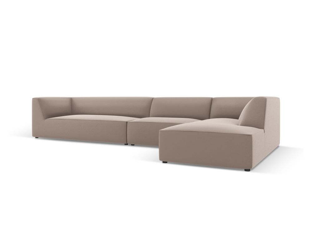 Cosmopolitan Design Ecksofa Siena 5-Sitzer Kunstleder Pacifico Hellbraun Rechts