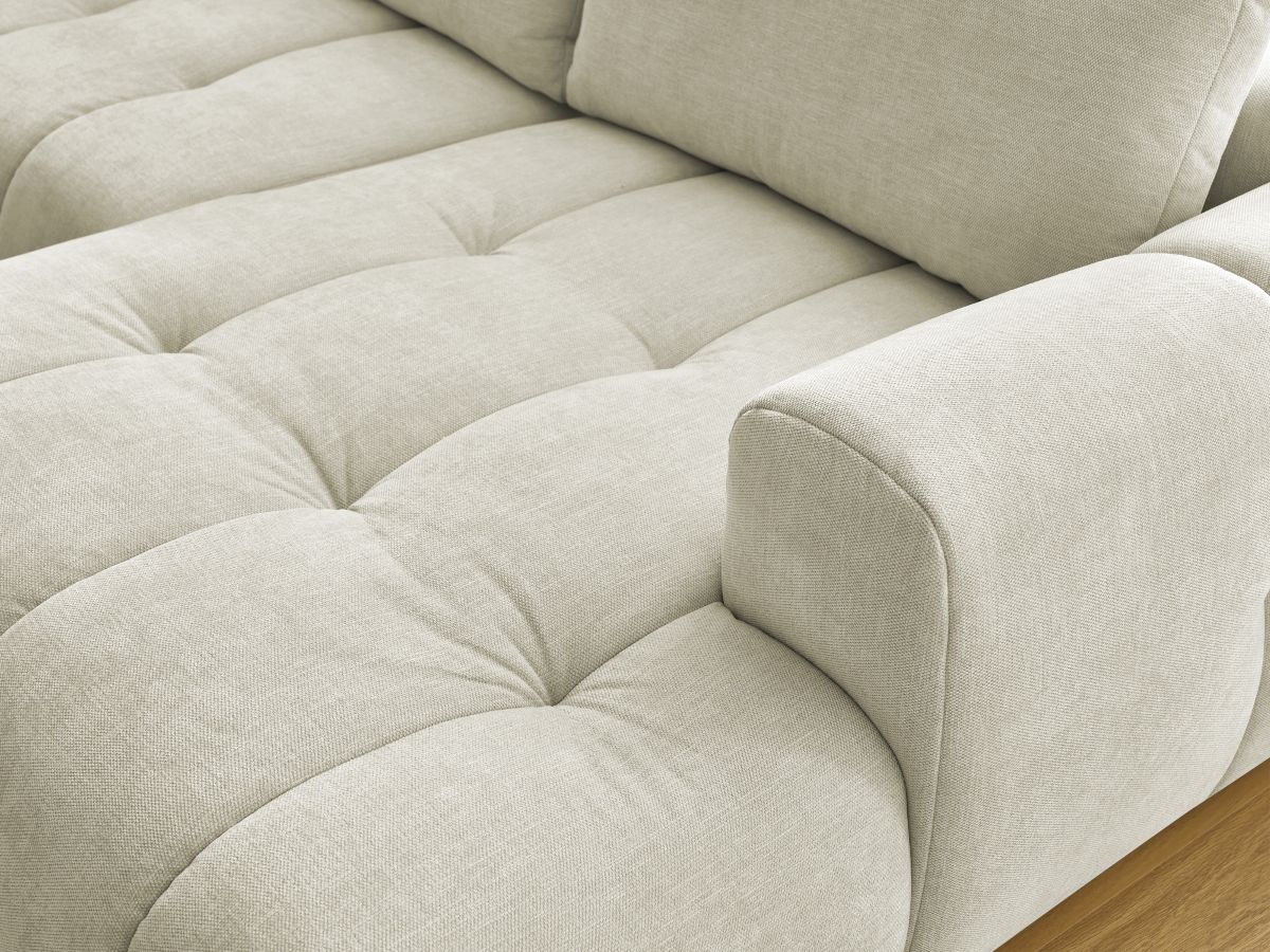 Bobochic Fuji Wohnlandschaft Stoff Beige Ecke rechts