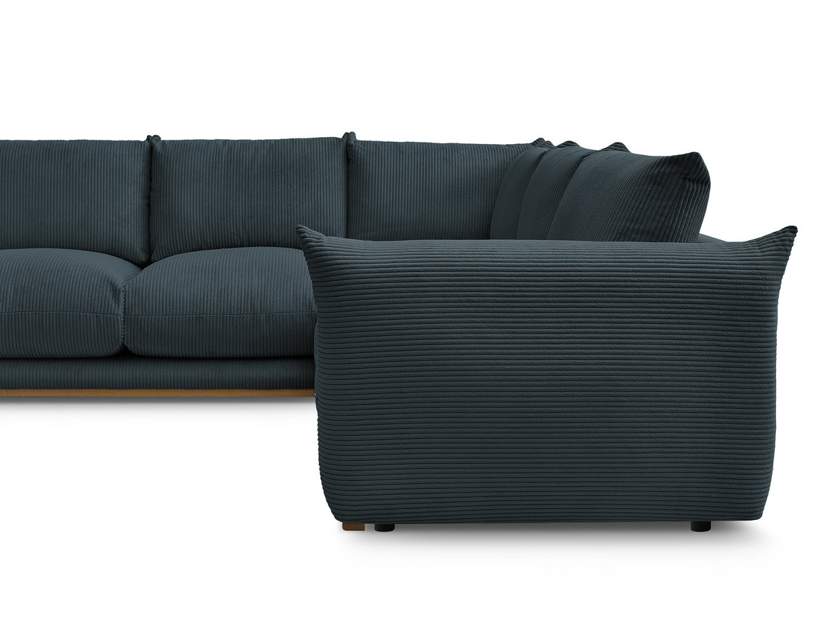 Bobochic Ernest Ecksofa Cordsamt Dunkelblau