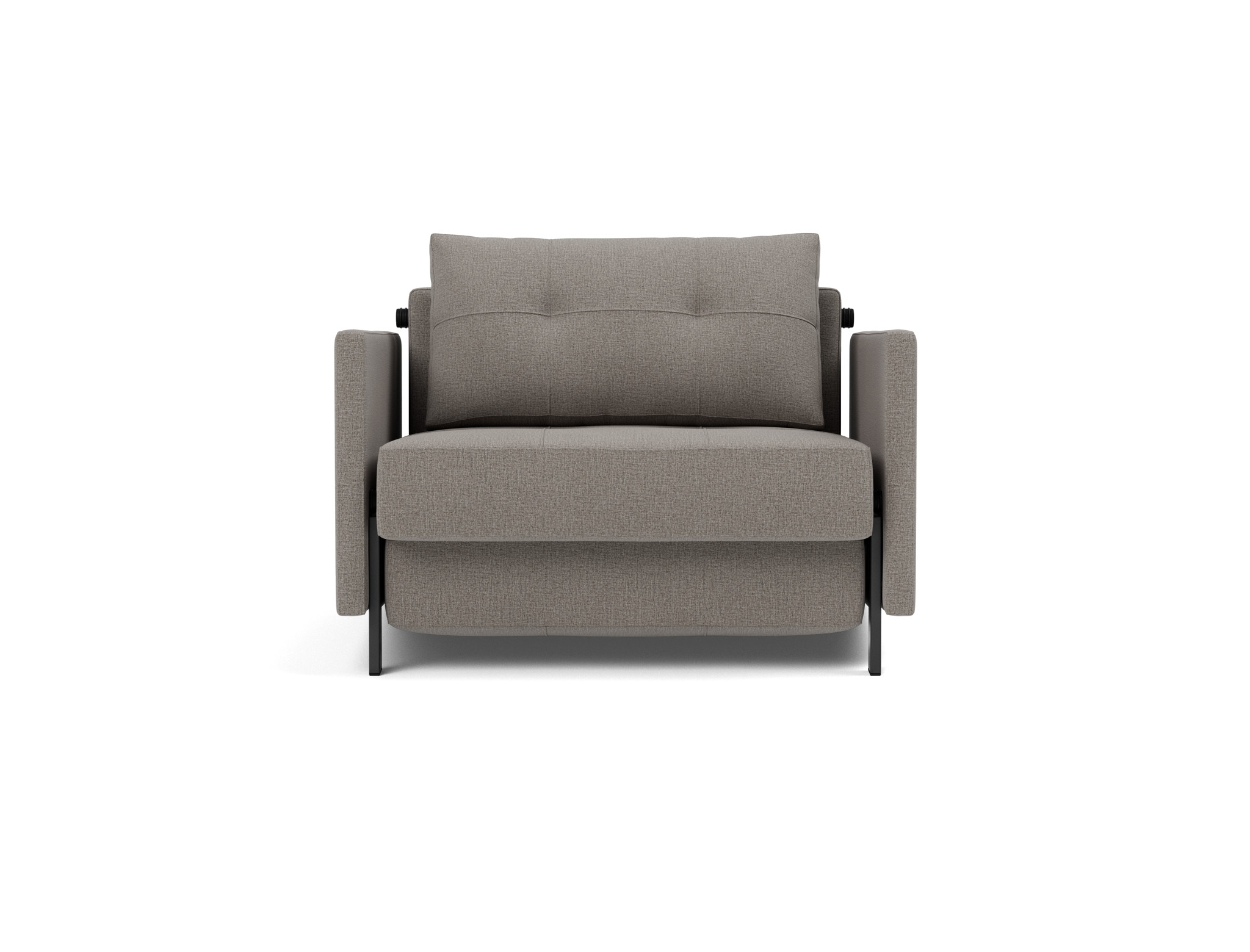 Schlafsessel Cubed 90 mit Armlehnen Flachgewebe Mixed Dance 521-Grey