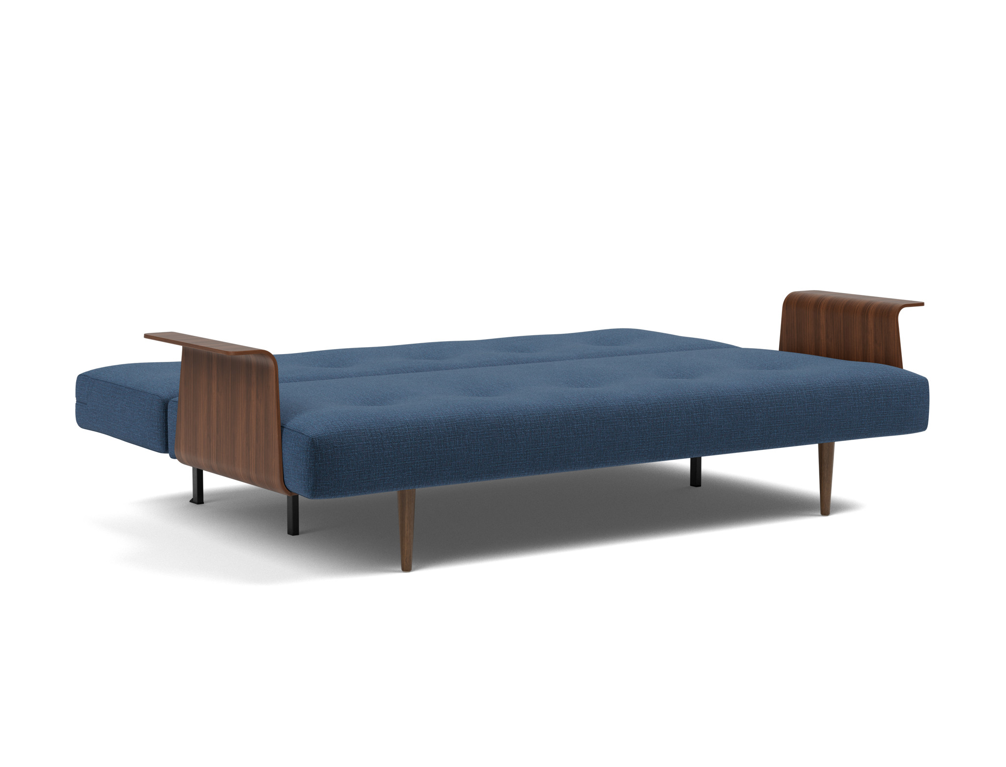 Schlafsofa Recast mit Armlehnen Chenille Esina 414-Indigo-Blue