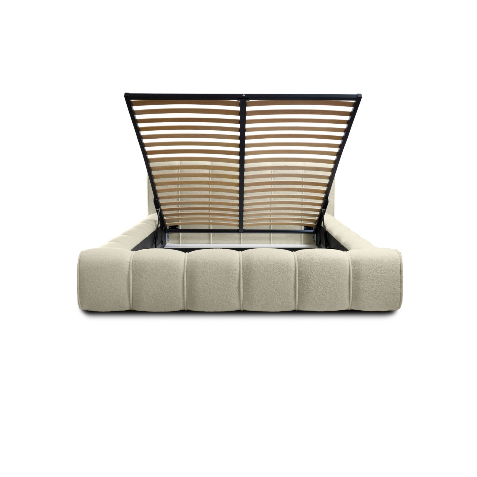 Polsterbett Belio Boucle 160x200 mit Metallrahmen Quelle 03
