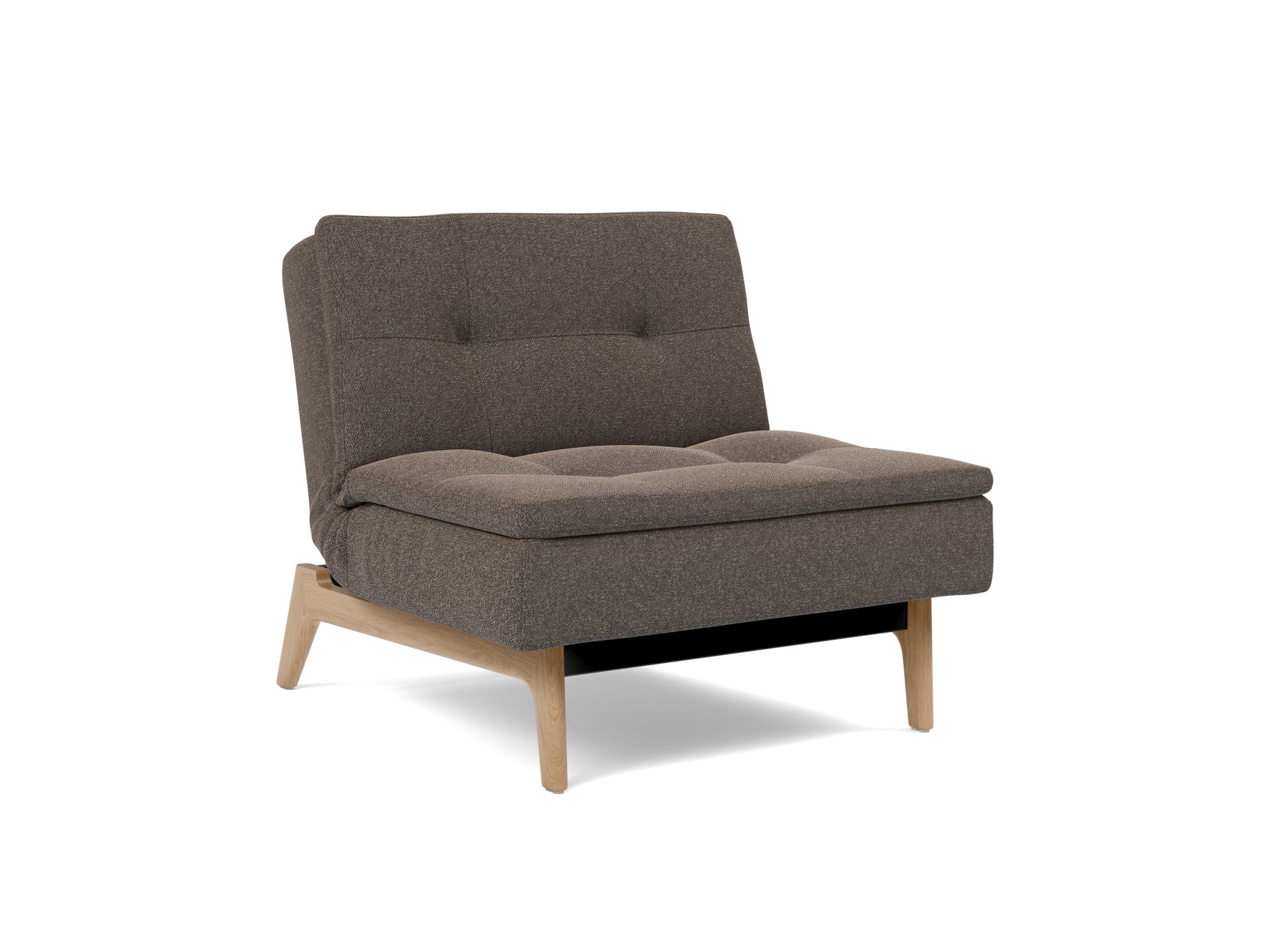 Sessel Dublexo Boucle Skandi 530-Taupe Beine Eiche