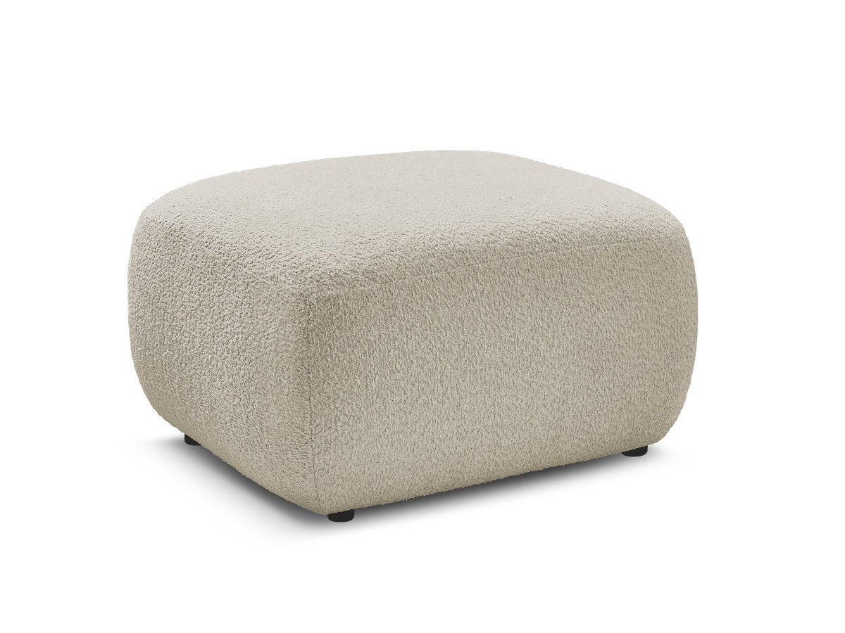 Bobochic Montaigne Pouf Bouclé-Stoff Beige