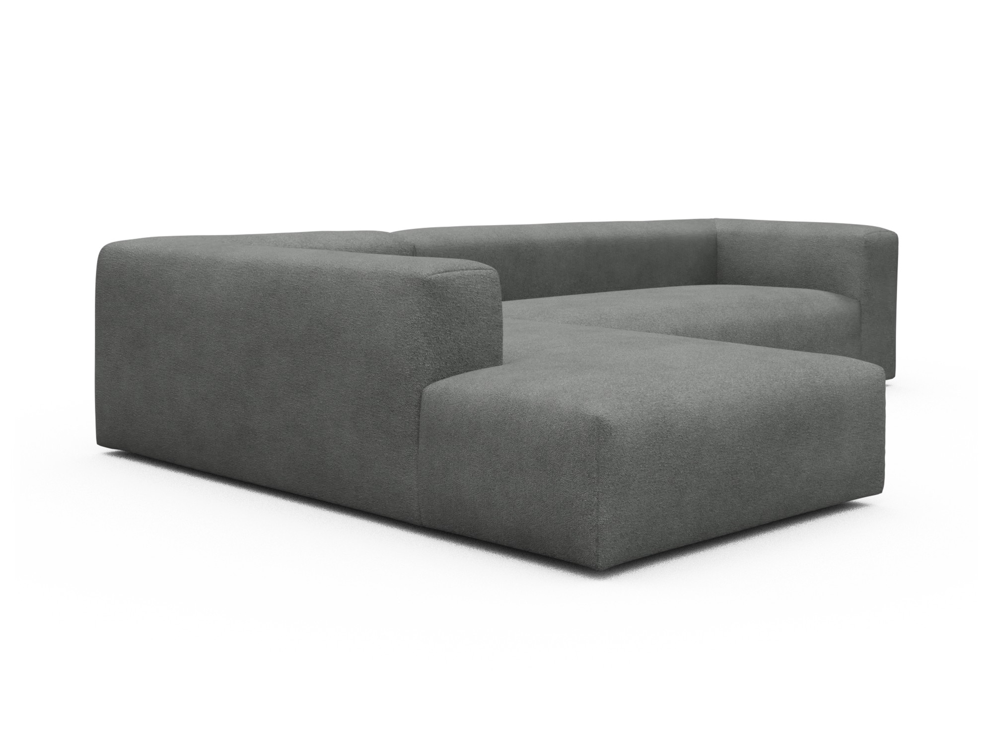 Skandi Home Ecksofa Fred Relax-Ecke links mit 2,5-Sitzer Boucle-Ash-Grey moebelfaktor