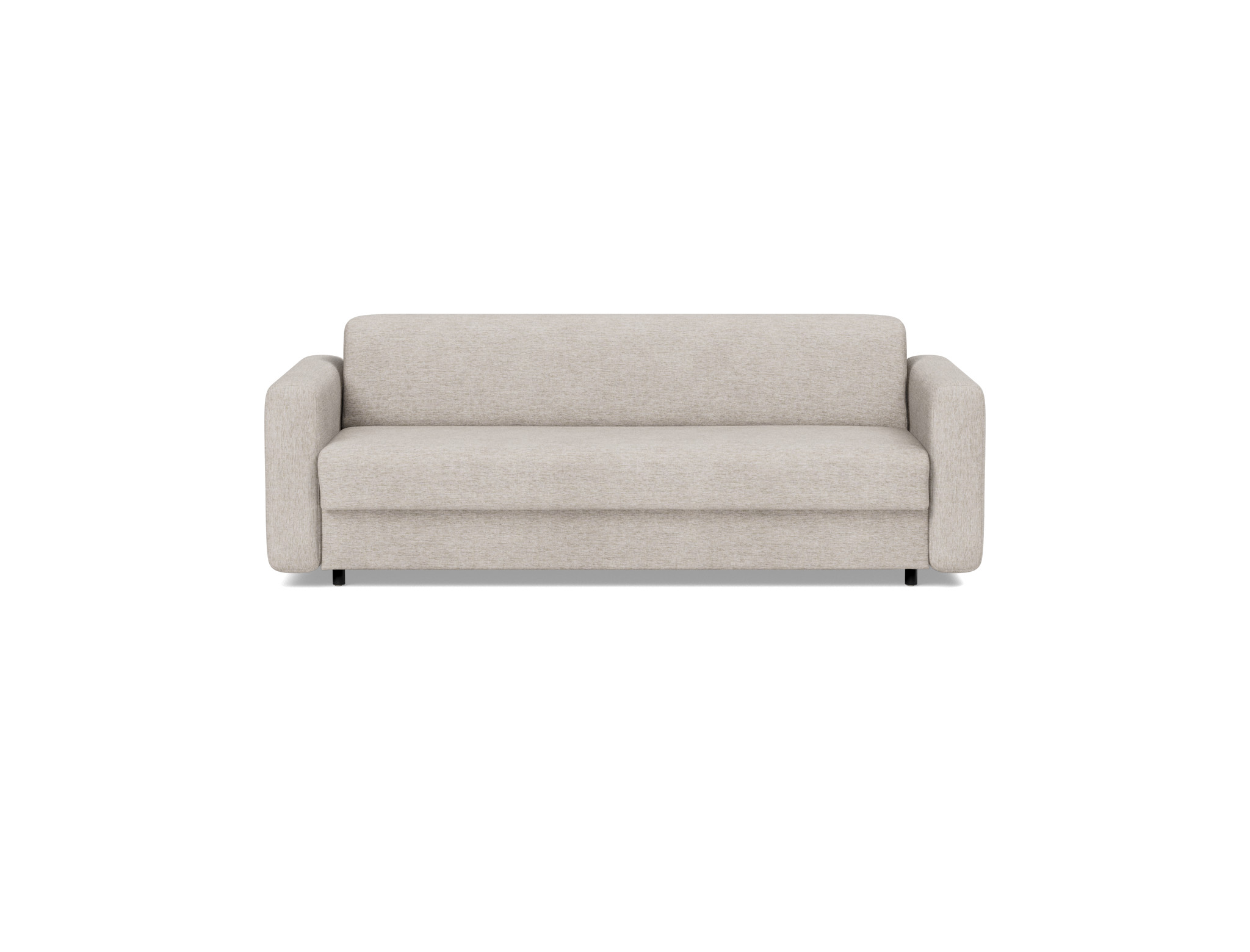 Schlafsofa Killian mit Memory-Matratze 160 Chenille Yuveno 471-Sand
